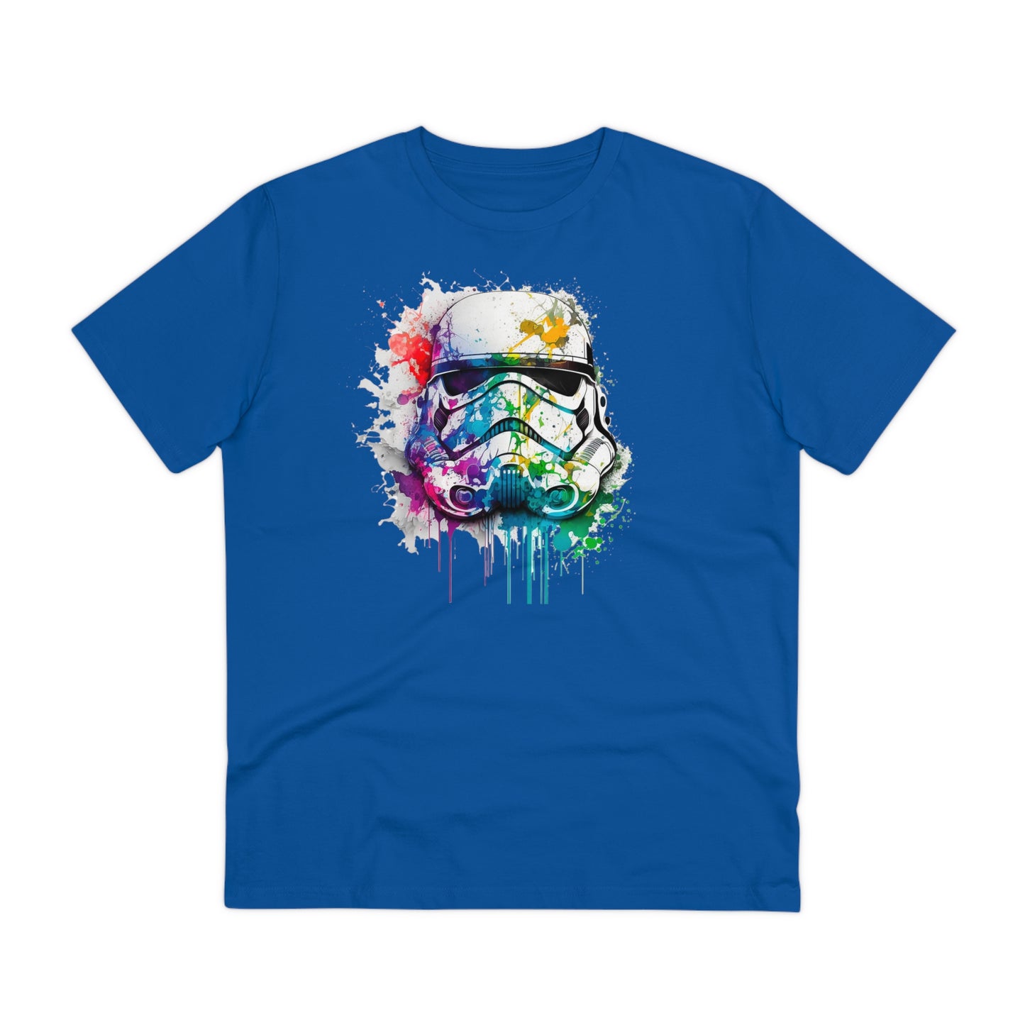 Storm Trooper in Watercolor Style Organic Unisex T-Shirt - Add Some Unique and Eco-Friendly Style to Your Wardrobe