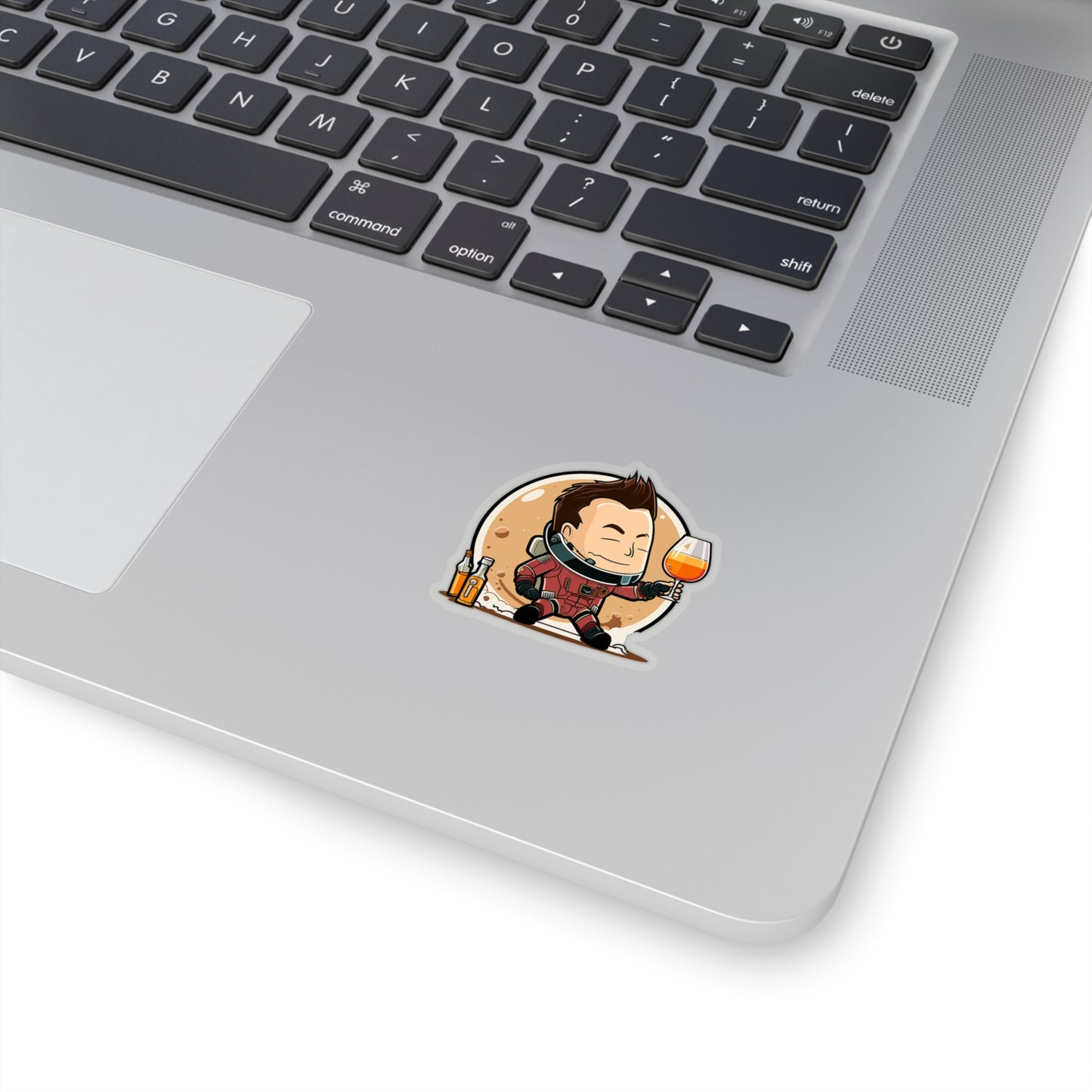 Elon Musk on Mars Sticker - Add Some Humor and Space to Your Tech
