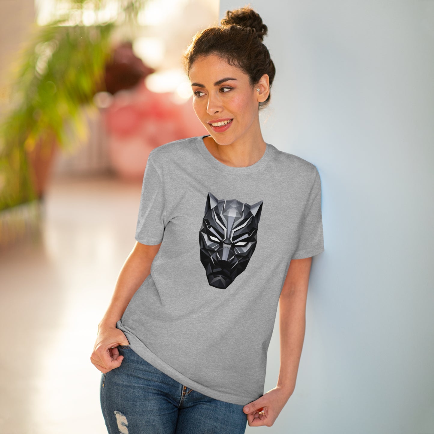 Black Panther Polygonal T-Shirt - Embrace Wakandan Vibes