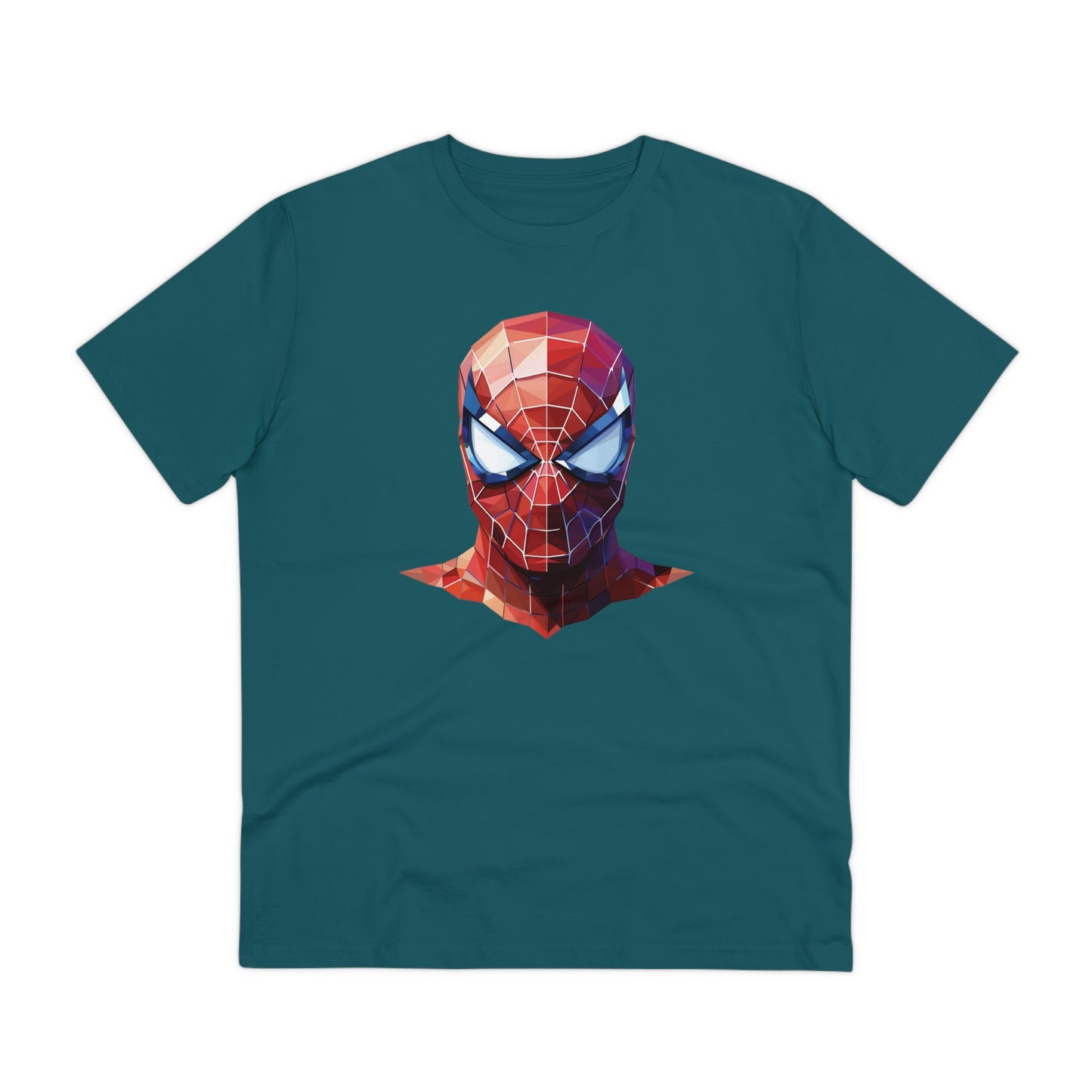 Spider-Man Polygonal Geometric T-Shirt - Swing into Stylish Adventure