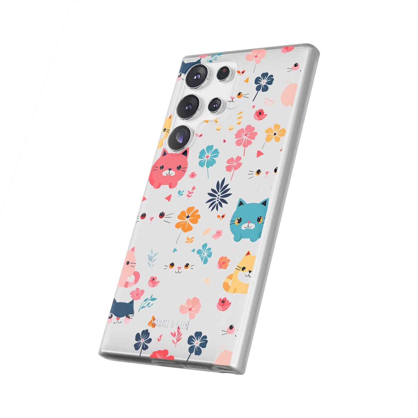 Playful Kittens: Flexi Transparent Phone Case
