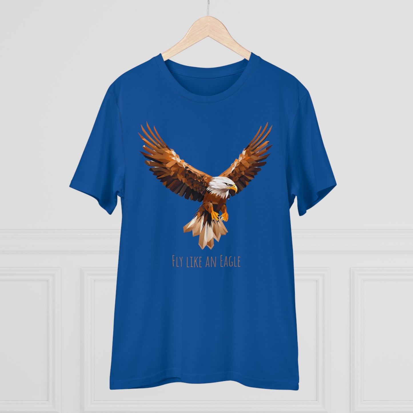 Eco-Friendly Geometric Eagle T-Shirt: "Fly Like An Eagle"