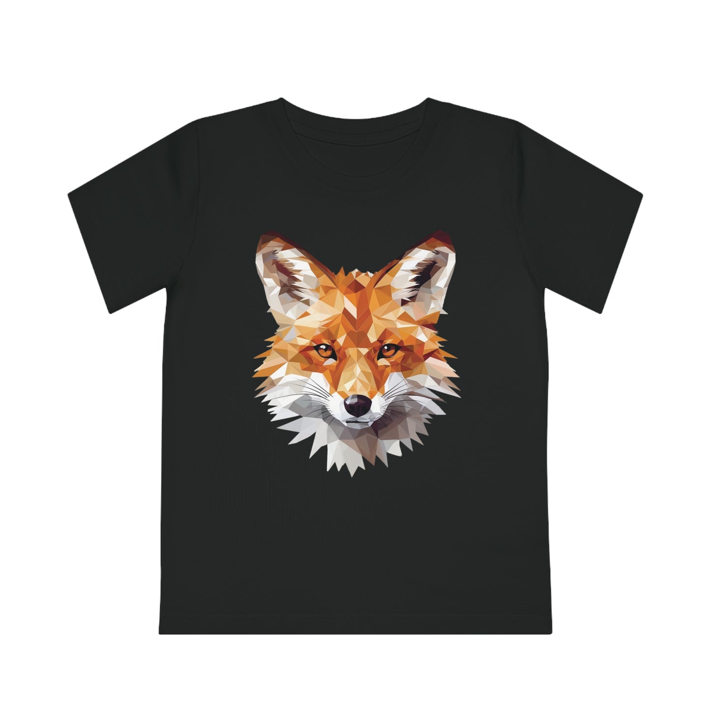 Fox Polygonal Kids T-Shirt - Embrace Clever Charm