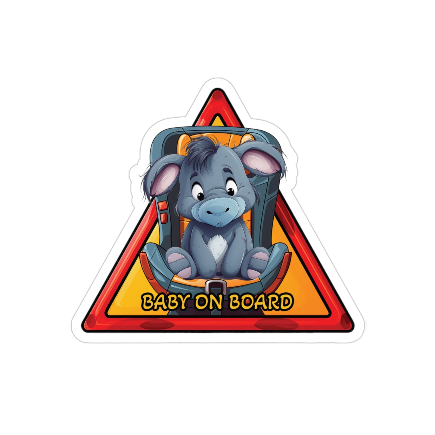 Baby on Board car Sticker - Eeyore - Whimsical Companion Onboard