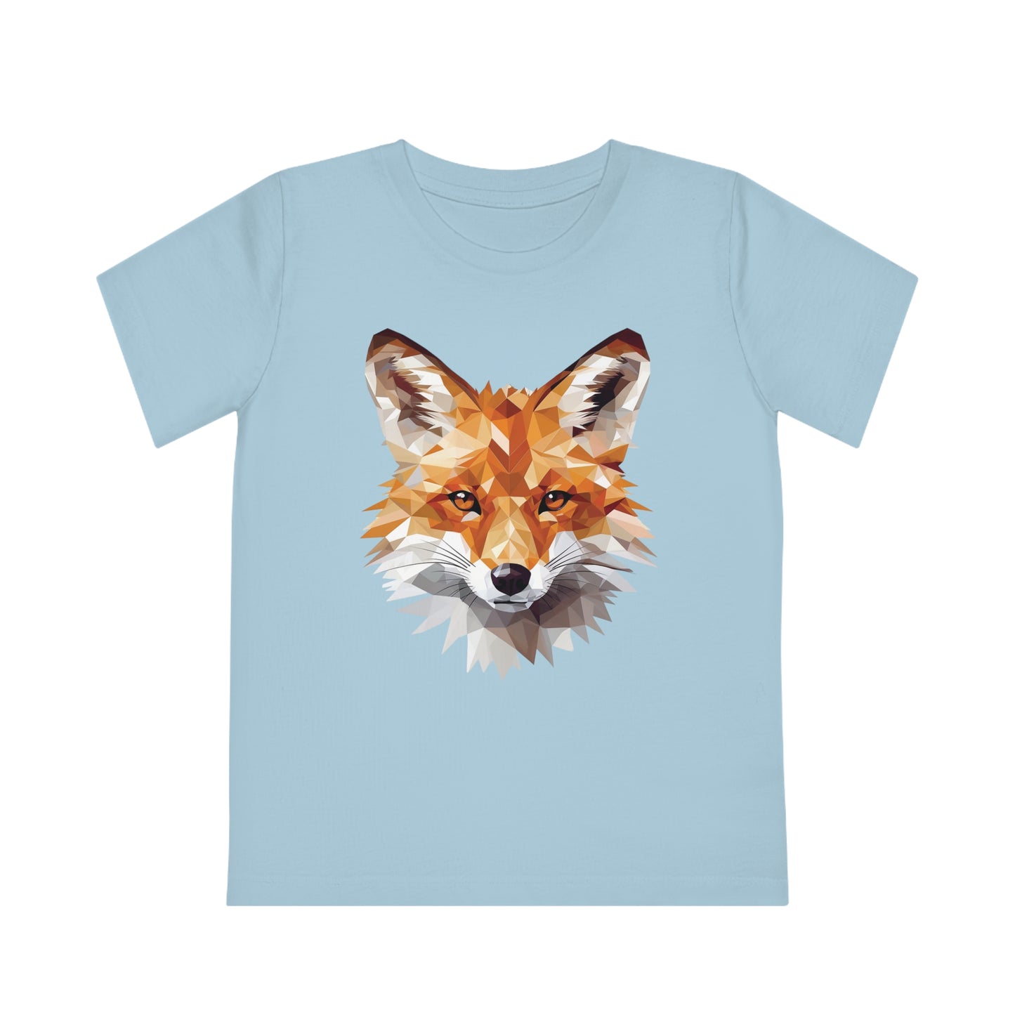 Fox Polygonal Kids T-Shirt - Embrace Clever Charm