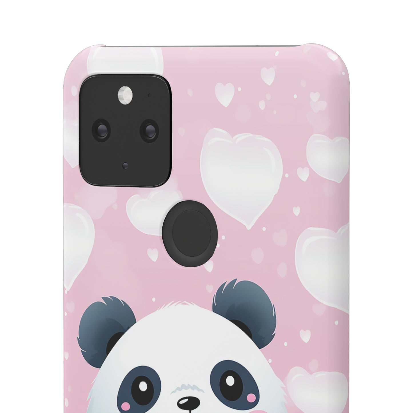 Cute Panda & Hearts Premium Phone Case