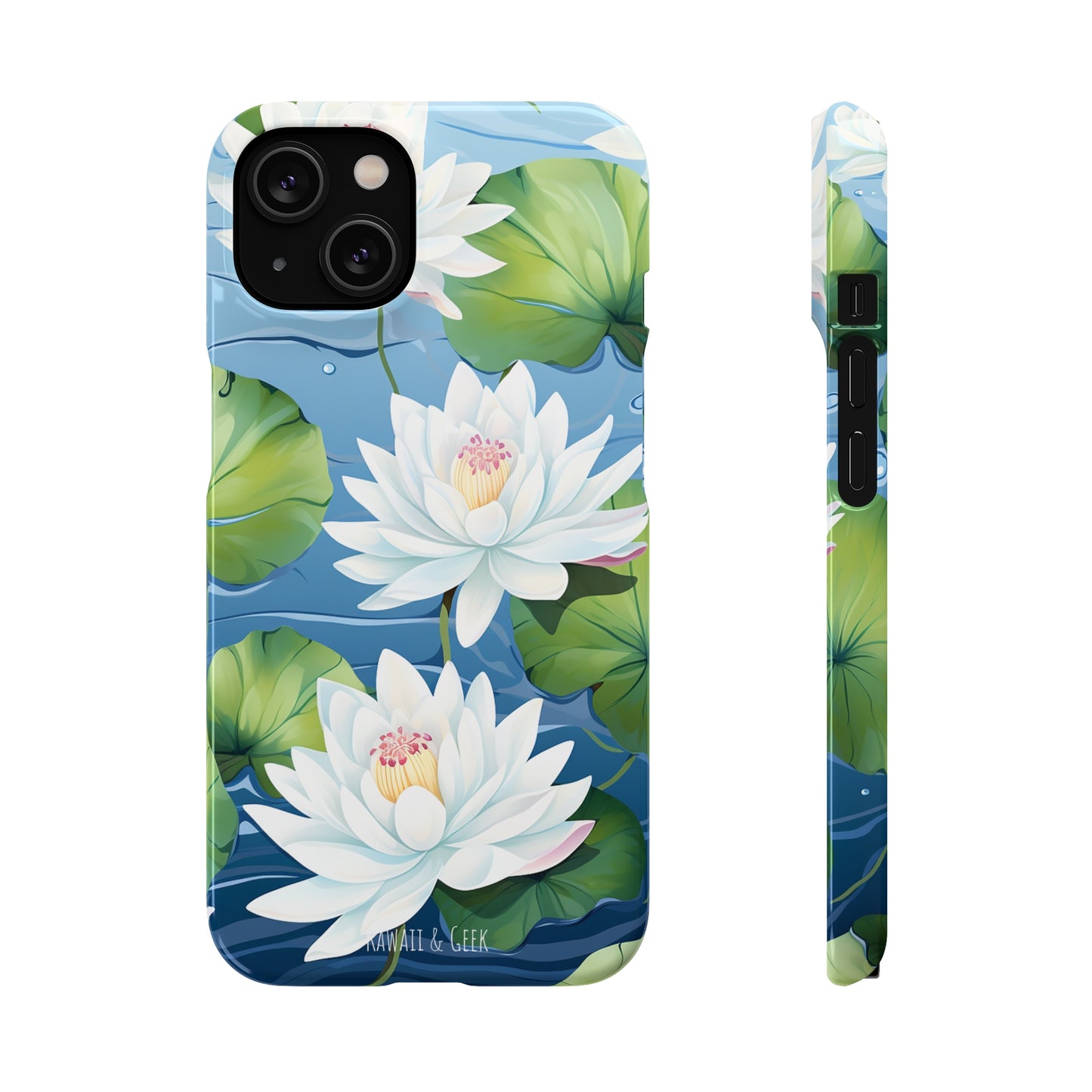 Elegant Water Lilies: Premium Phone Case