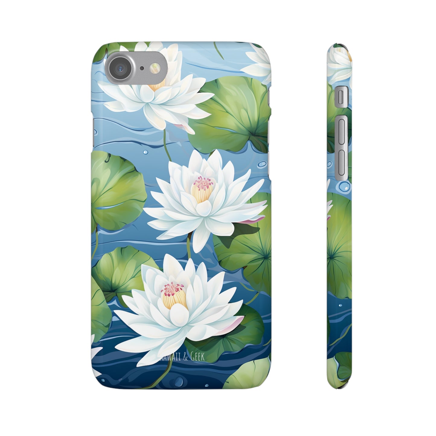 Elegant Water Lilies: Premium Phone Case