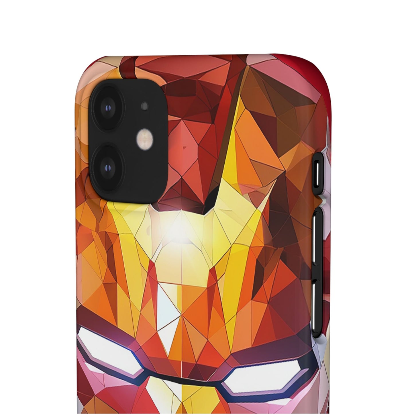 Phone Case - Iron Man helmet polygonal style
