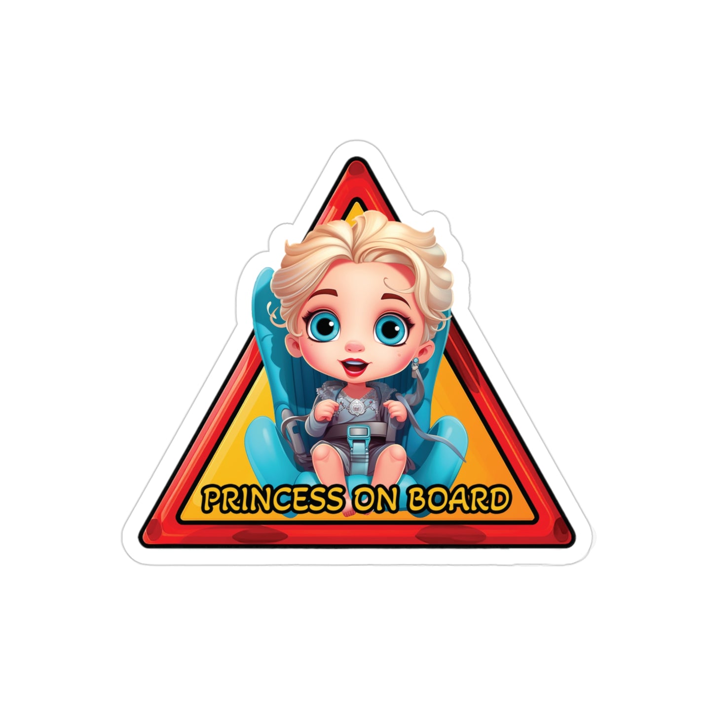 Baby on Board Car Sticker with Baby Elsa - Ride Along with Frozen Magic