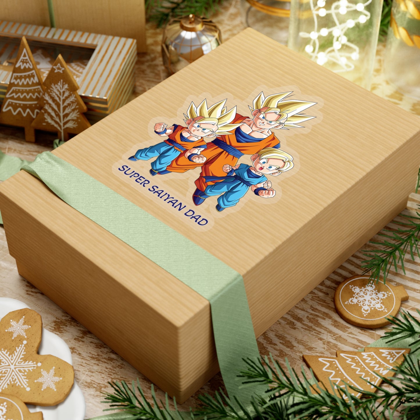 Super Saiyan Dad - Father's Day Sticker - Celebrate Fatherhood with the Power of Saiyans - Dragon Ball