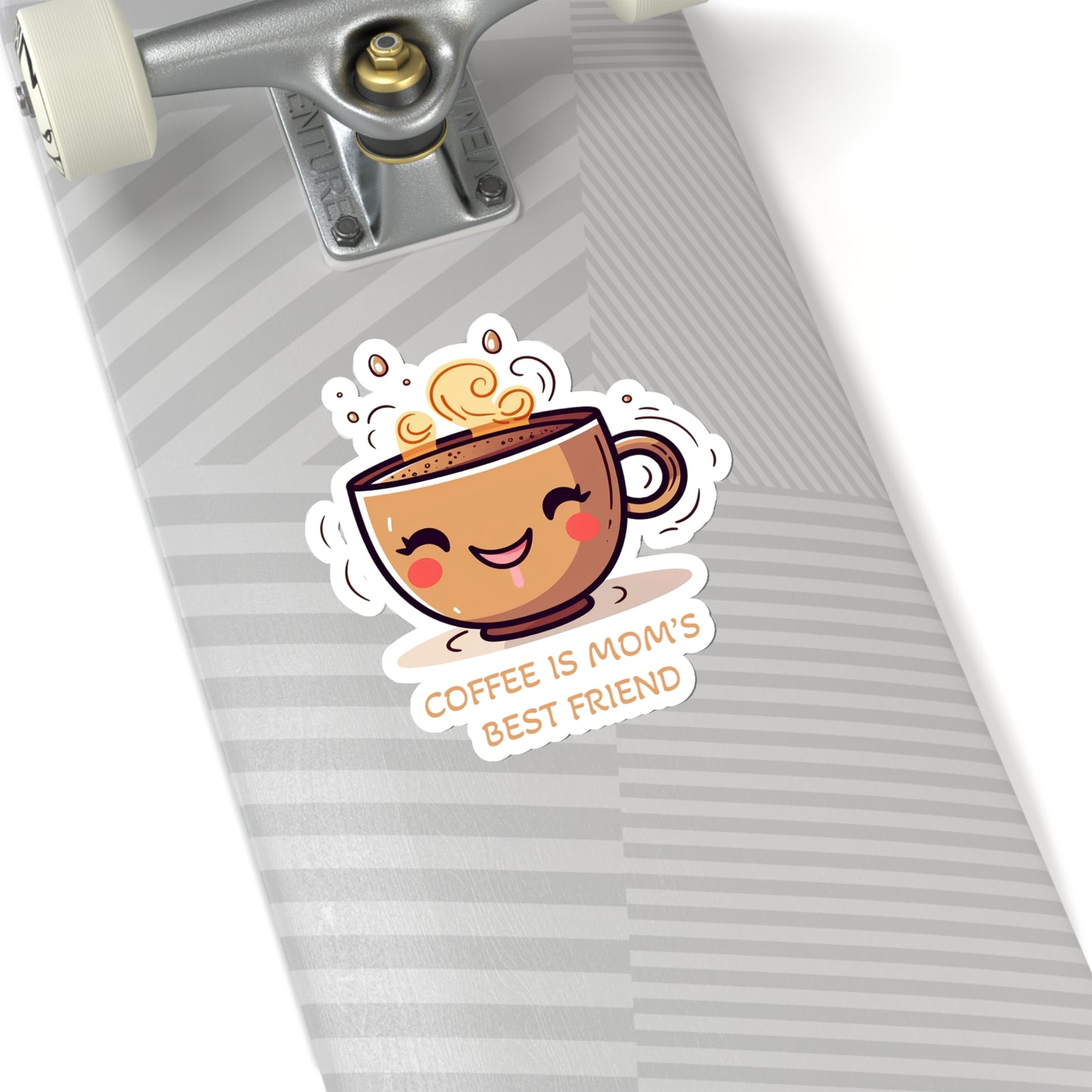 Coffee is Mum's Best Friend Sticker - Celebrate Mother's Day with a Heartwarming Message