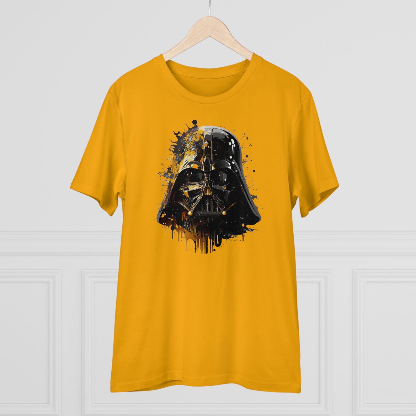 Darth Vader in Watercolor Style Eco-Friendly Unisex T-Shirt - Add Some Artistic and Sustainable Style to Your Wardrobe