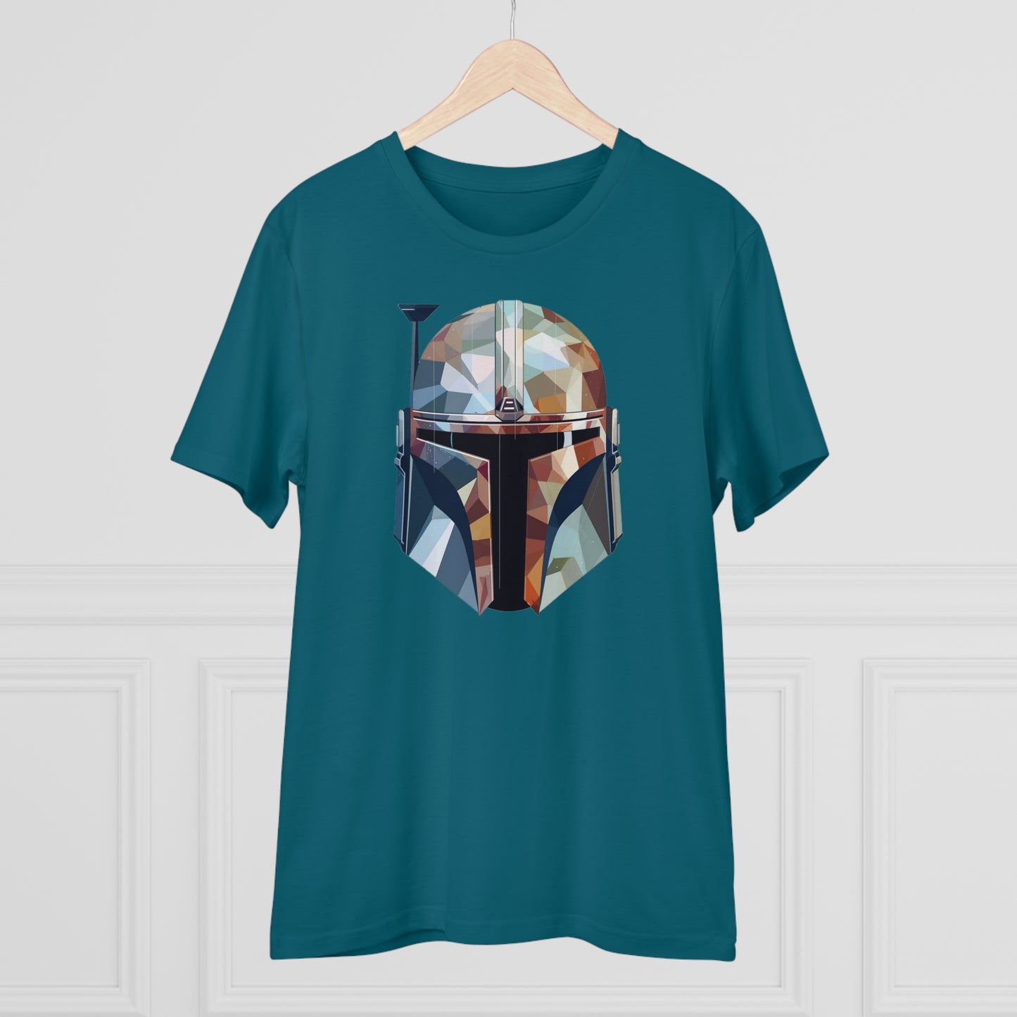 The Mandalorian Polygonal T-Shirt - Embrace Interstellar Adventure - Star Wars