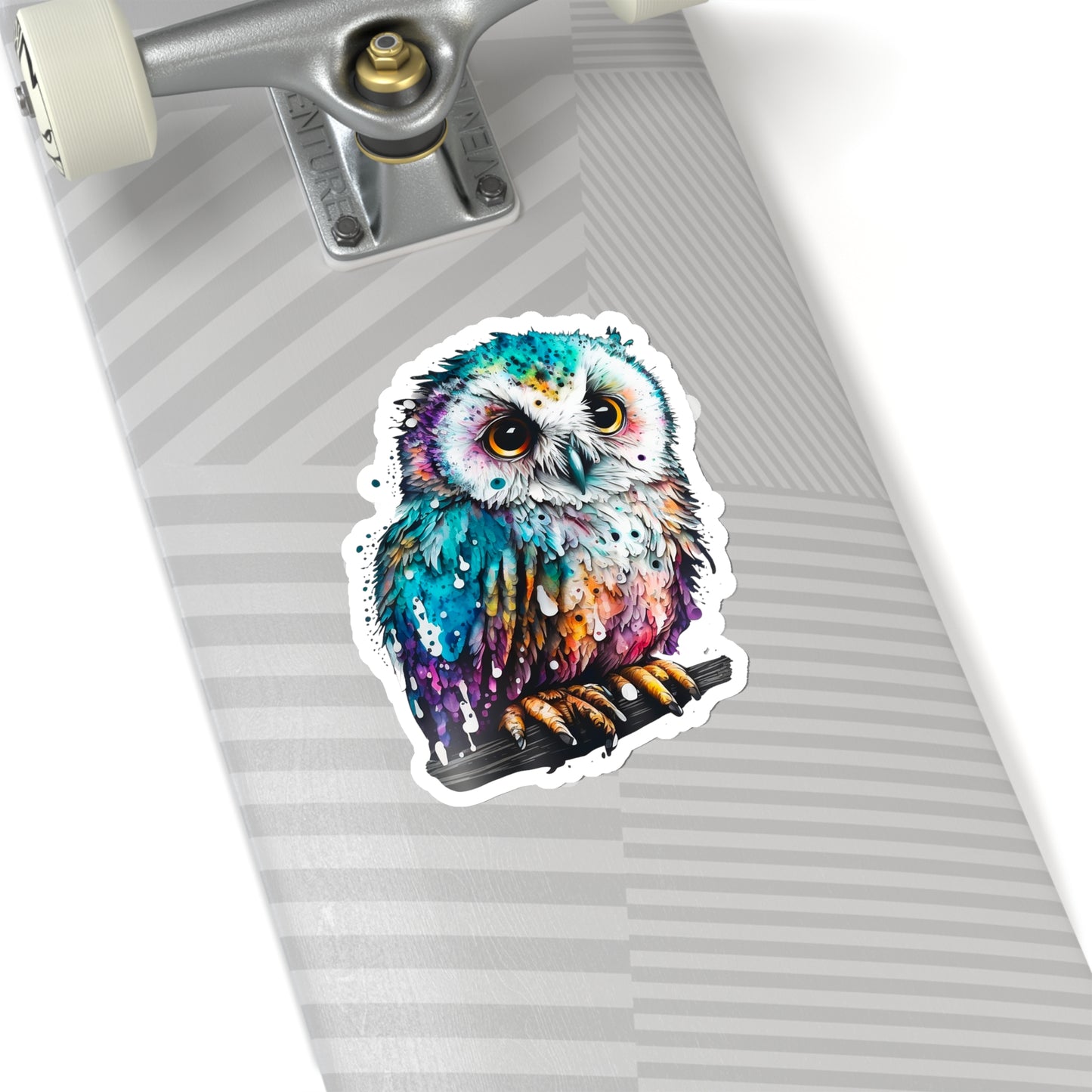 White Owl Sticker - Add Some Adorable and Unique Style to Your Tech