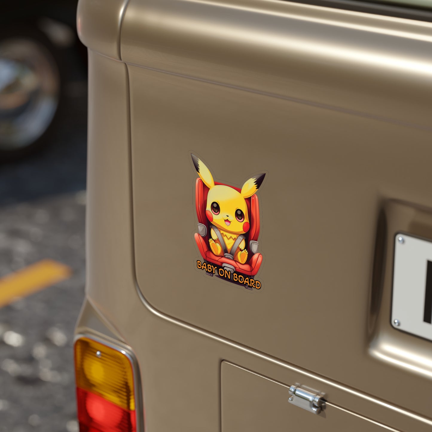 Baby on Board Car Sticker - Pikachu - Electrically Adorable