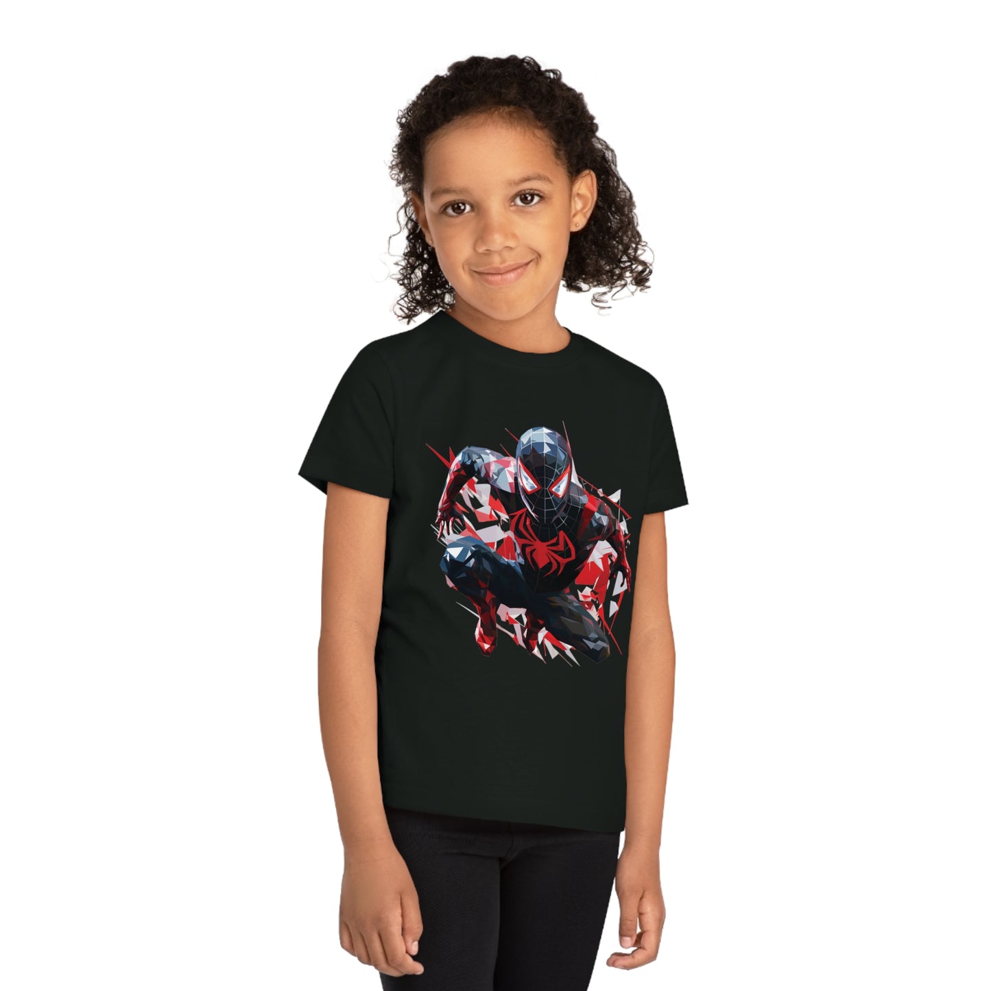 Miles Morales Polygonal Kids T-Shirt - Embrace Spidey Style