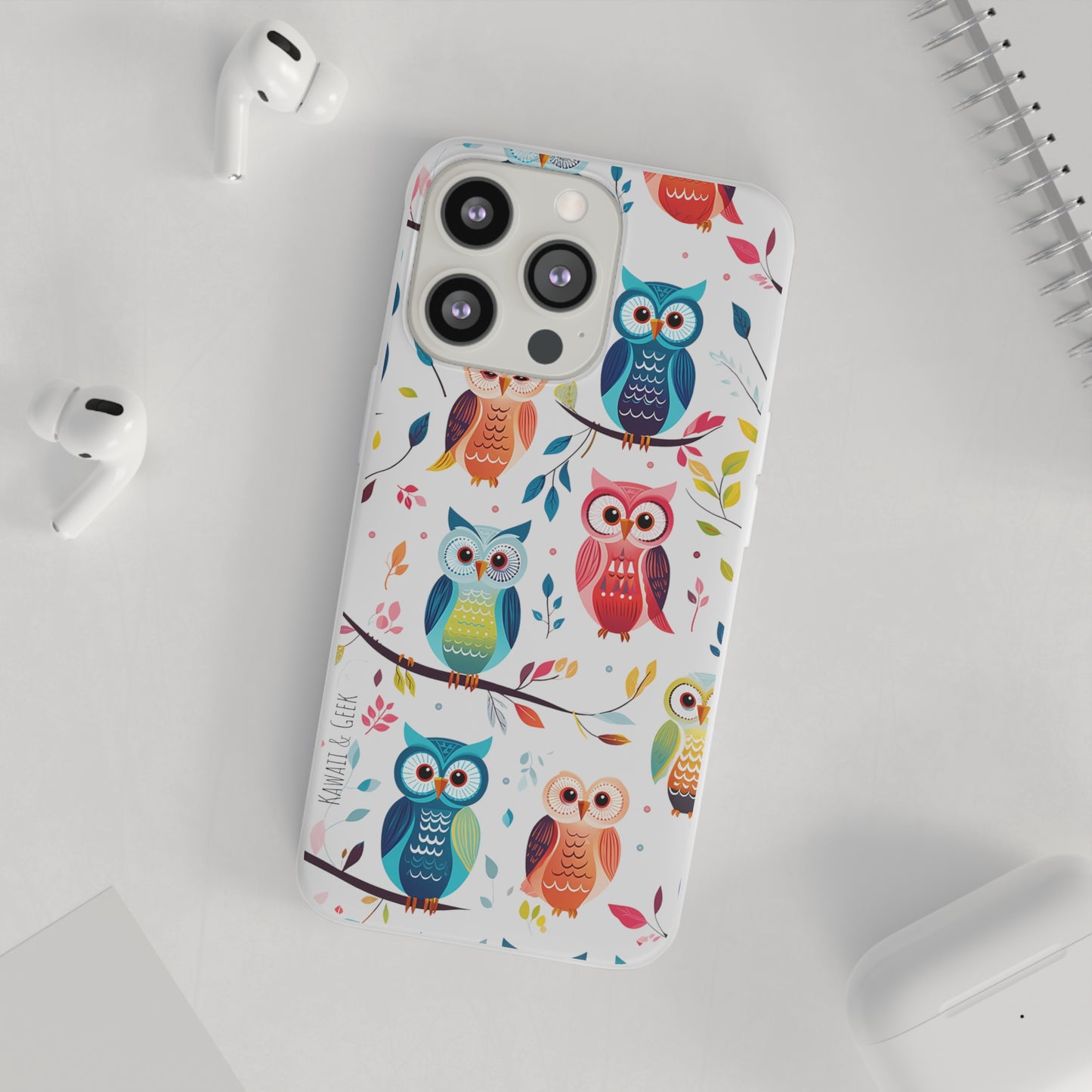 Whimsical Owl Flexi and Transparent Phone Case