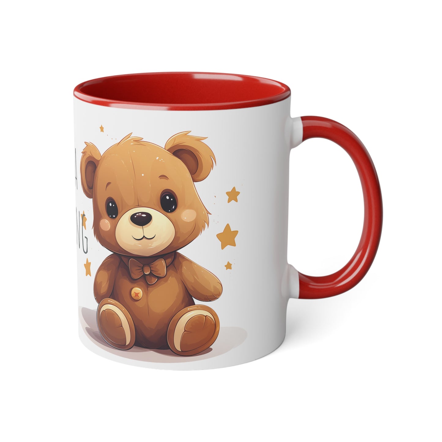 11oz Bi-Color Mug: "Morning Hug" Teddy Duo - EU