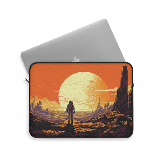Martian Explorers Laptop Sleeve - Protect Your Device with a Touch of Otherworldly Adventure