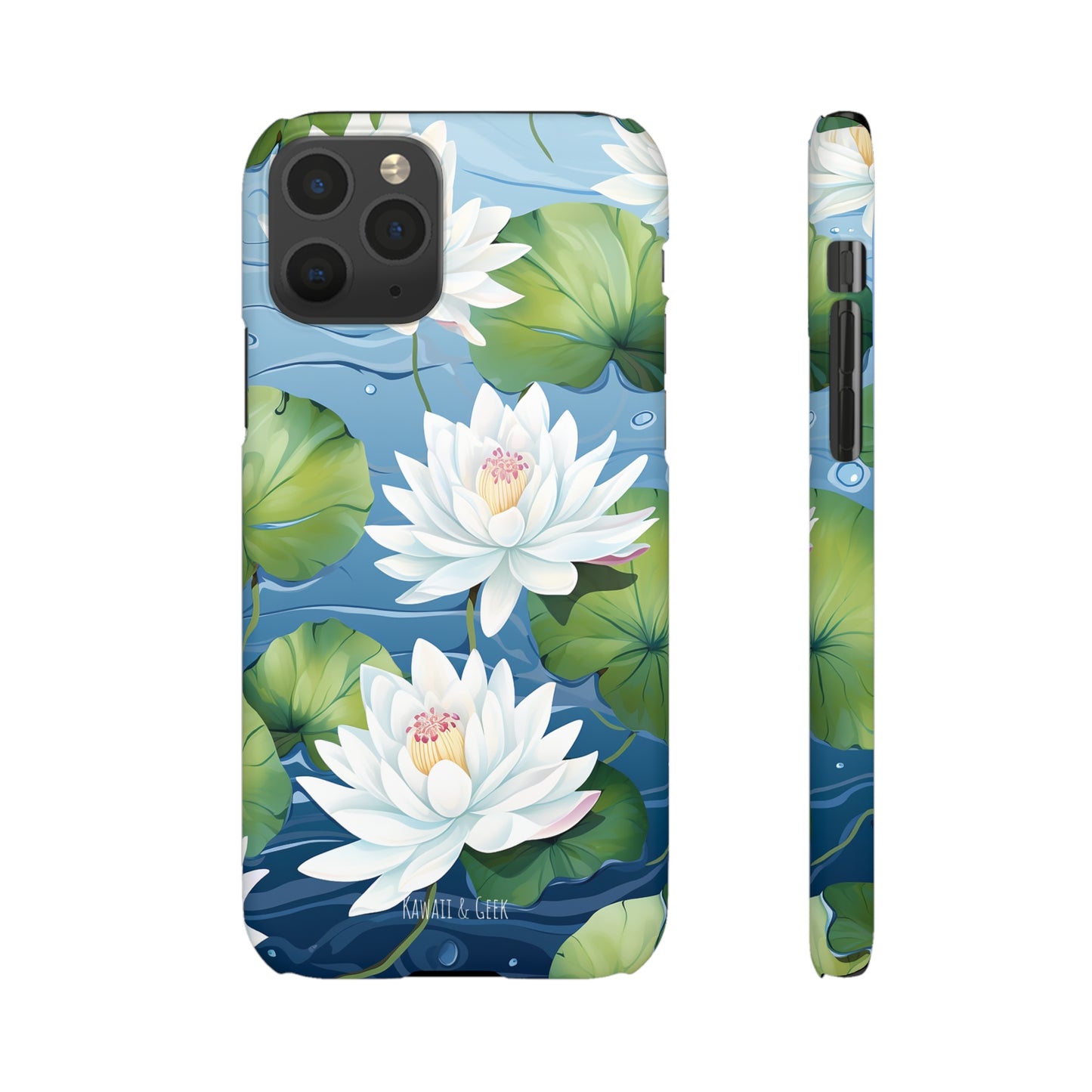 Elegant Water Lilies: Premium Phone Case
