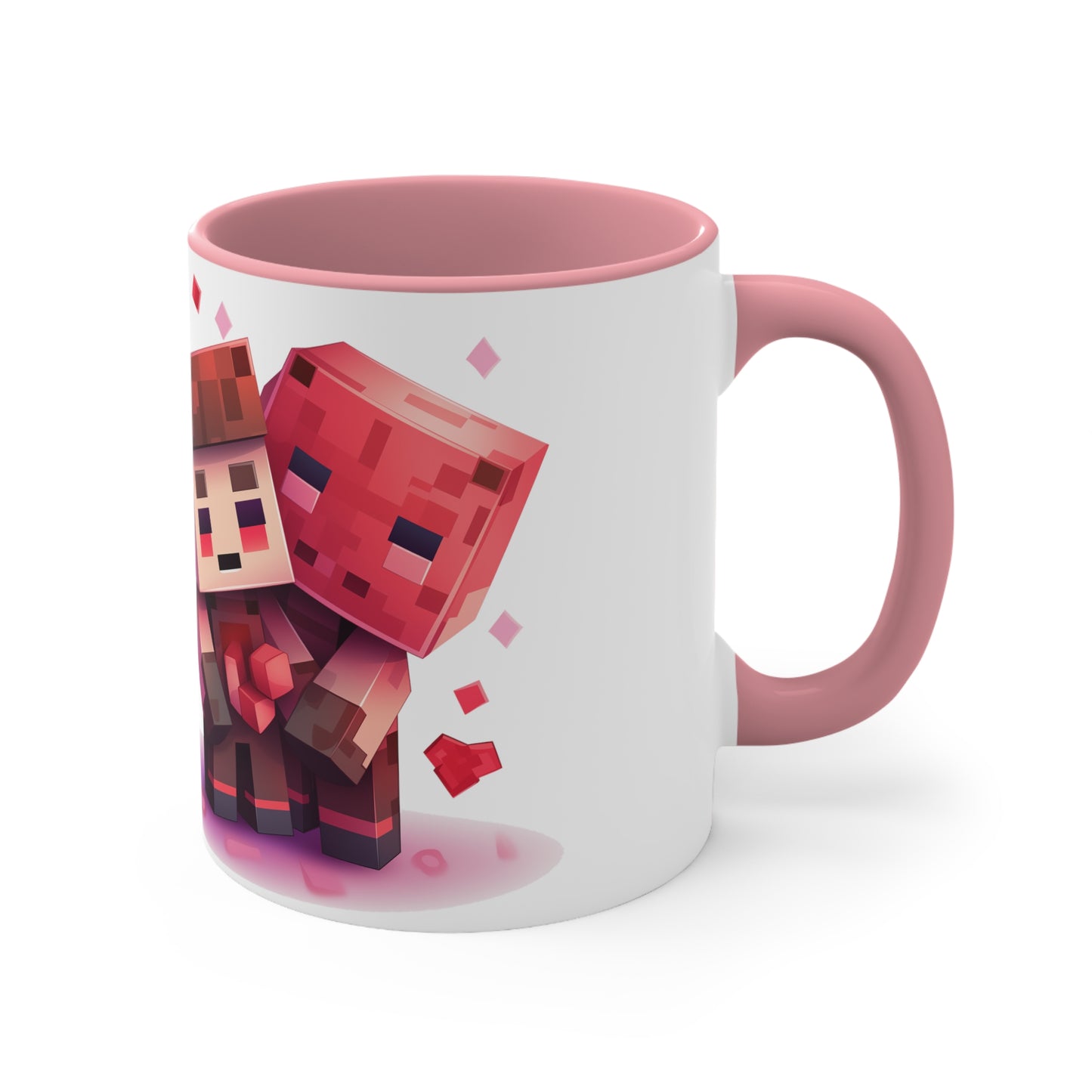 Minecraft Love & Coffee Mug - 11oz Bicolor Valentine's Special
