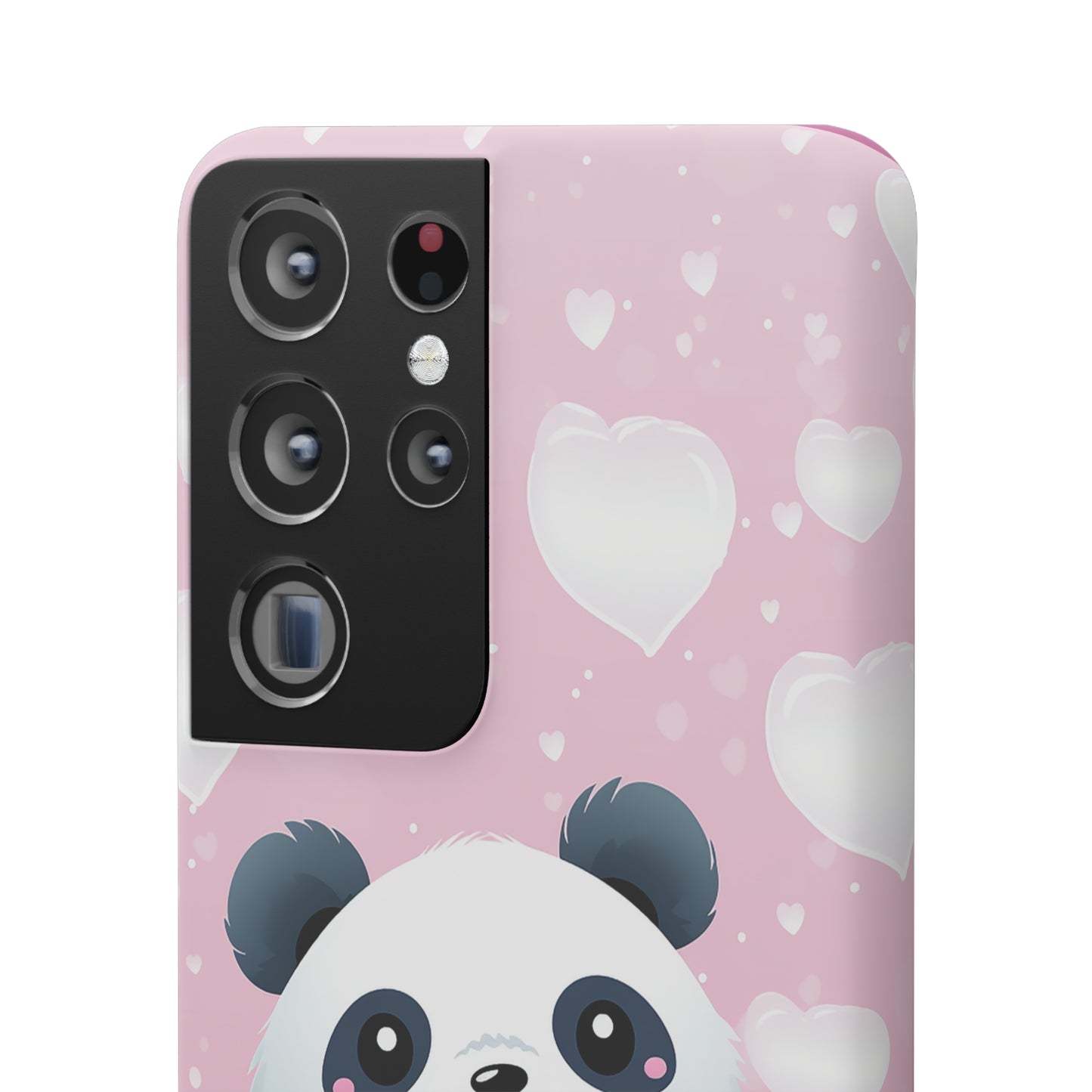 Cute Panda & Hearts Premium Phone Case