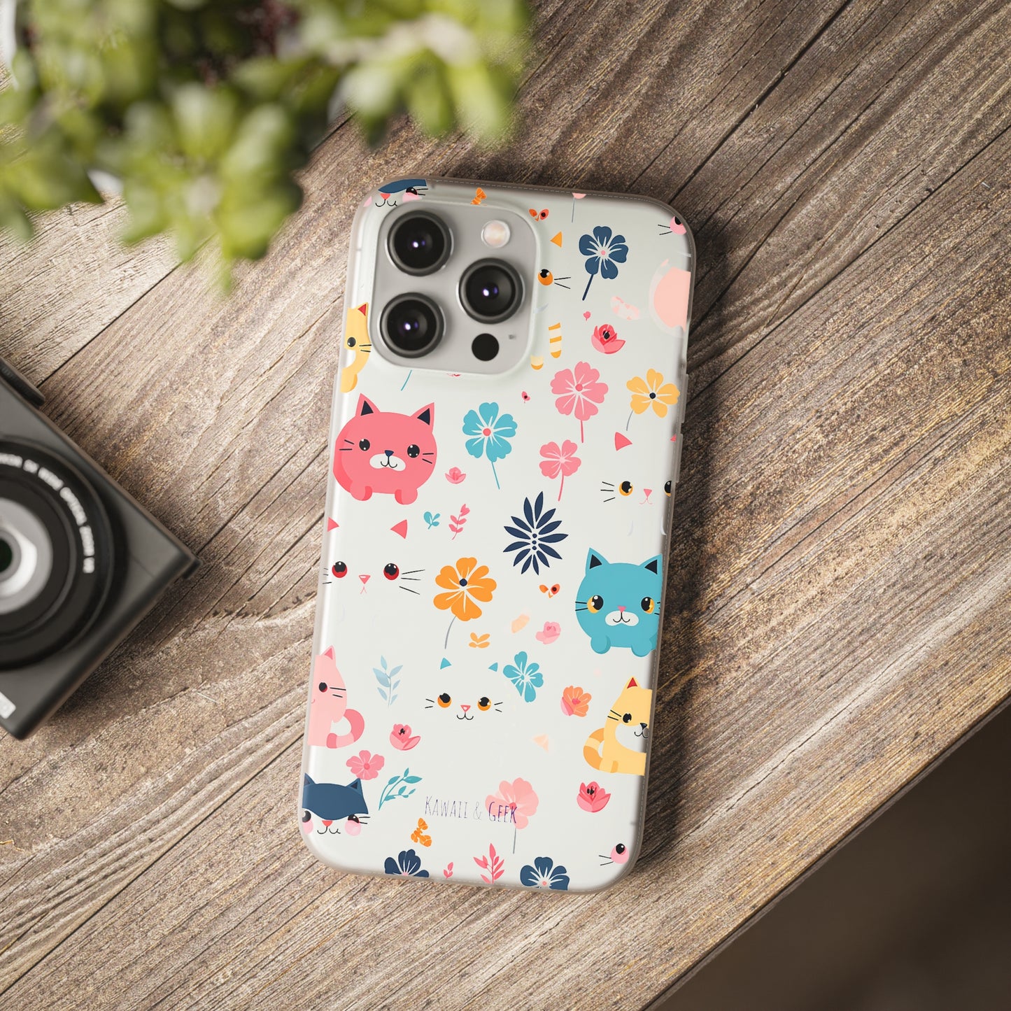 Playful Kittens: Flexi Transparent Phone Case