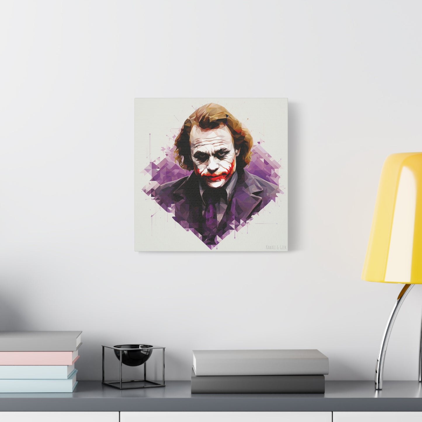 Heath Ledger the Joker Canvas - Faceted Tribute to an Iconic Performance