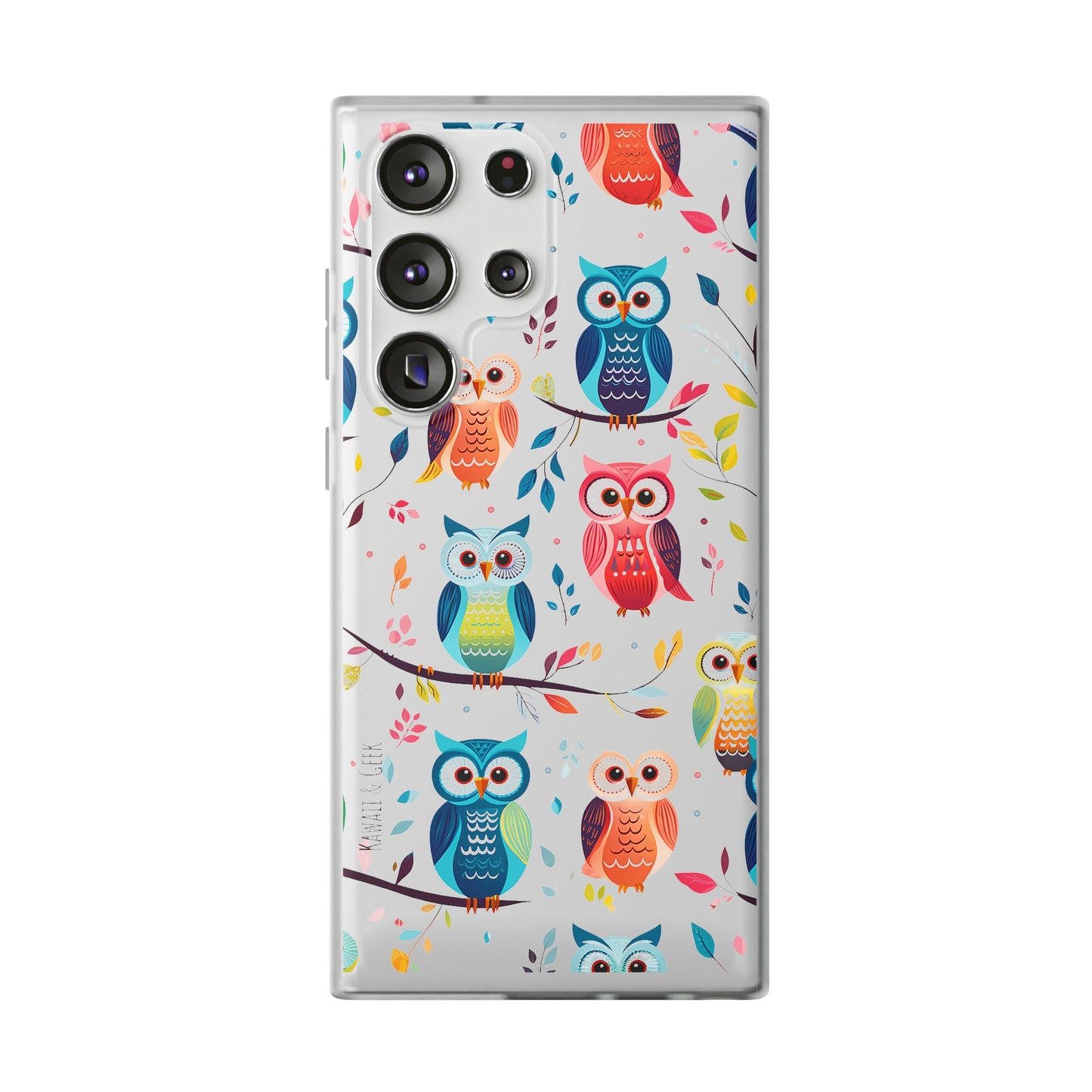 Whimsical Owl Flexi and Transparent Phone Case