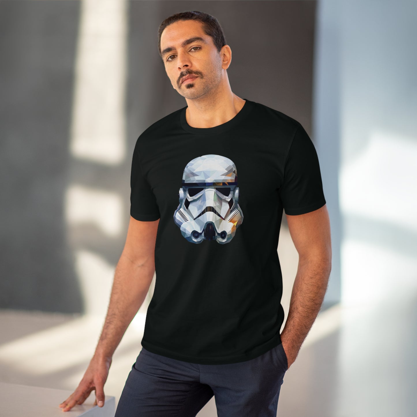 Stormtrooper Polygonal T-Shirt - Embrace Galactic Precision - Star Wars