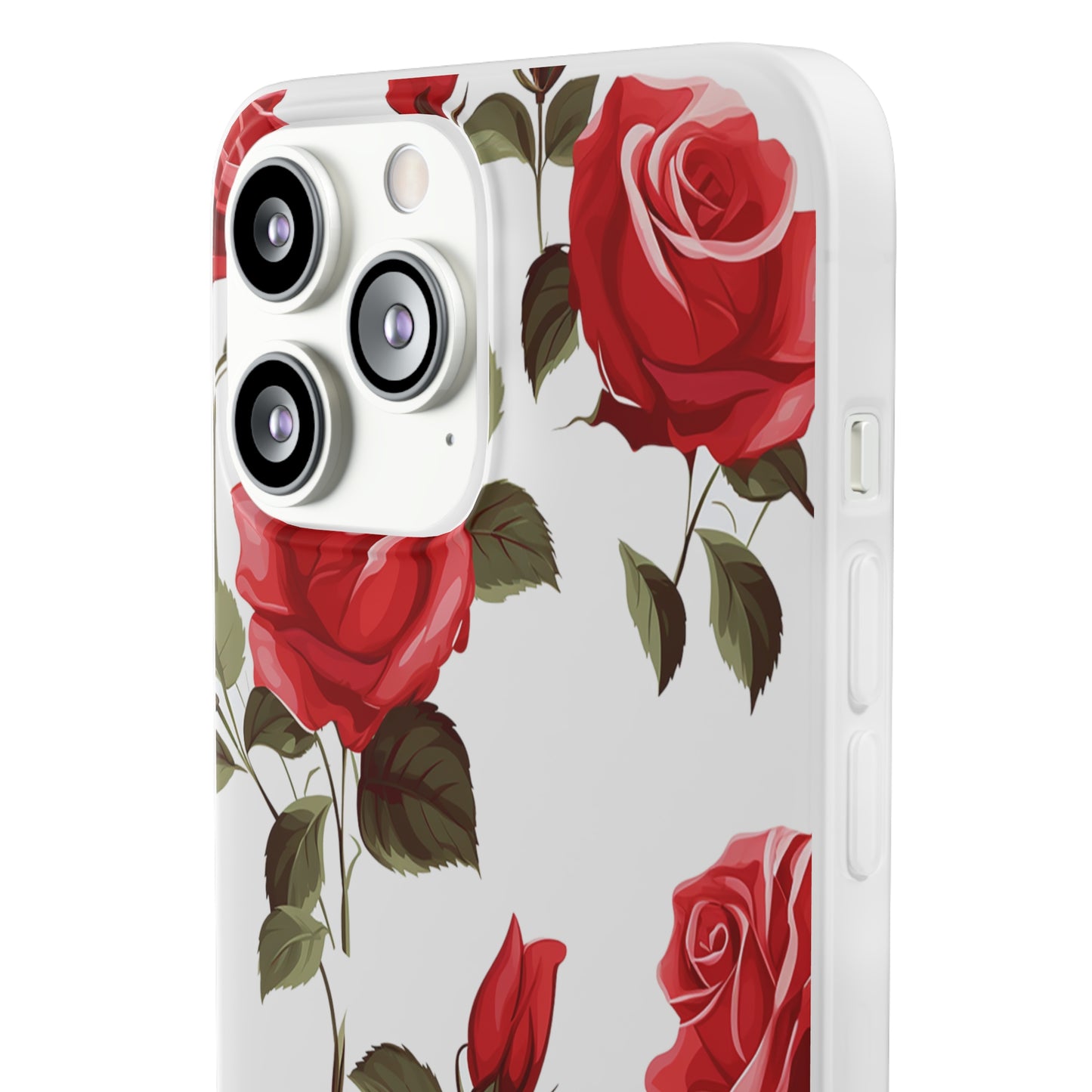 Delicate Rose Flexi Transparent Phone Case
