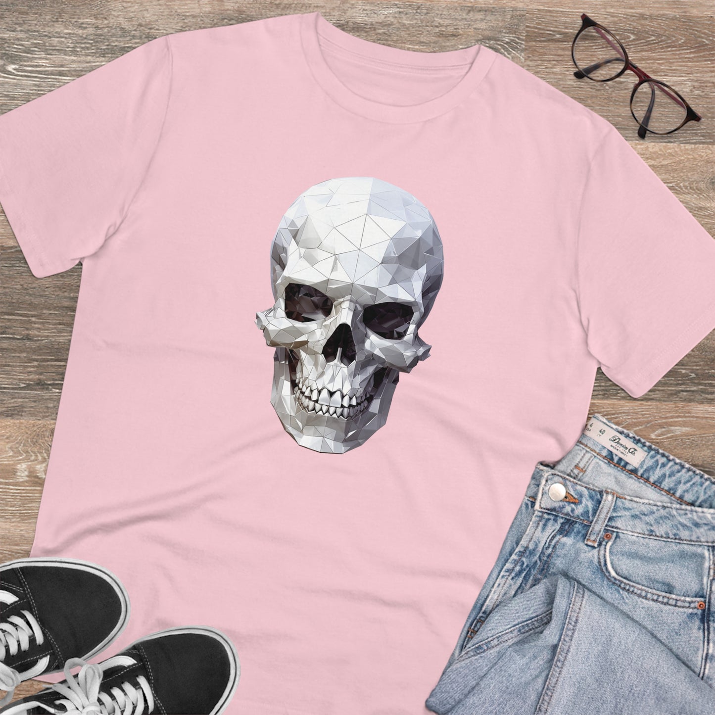 Skull Polygonal T-Shirt - Embrace Edgy Style