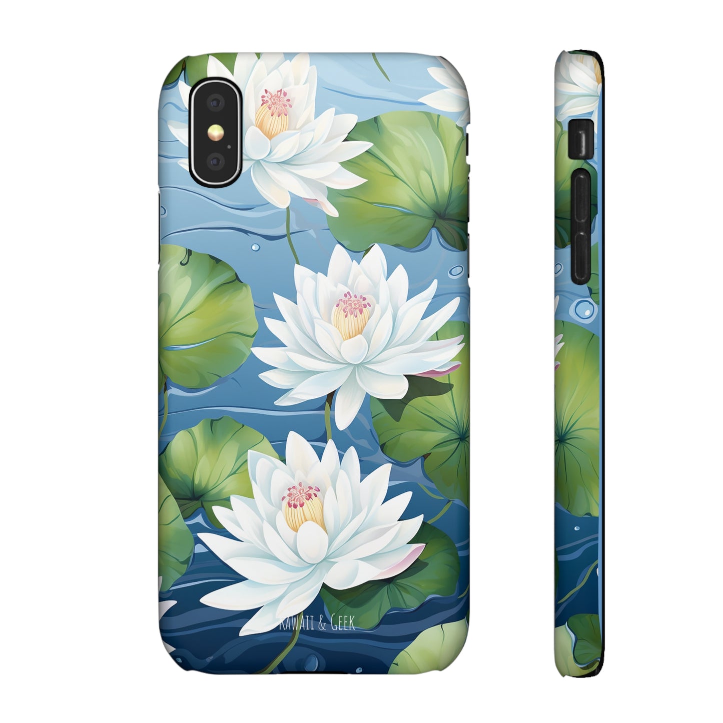 Elegant Water Lilies: Premium Phone Case