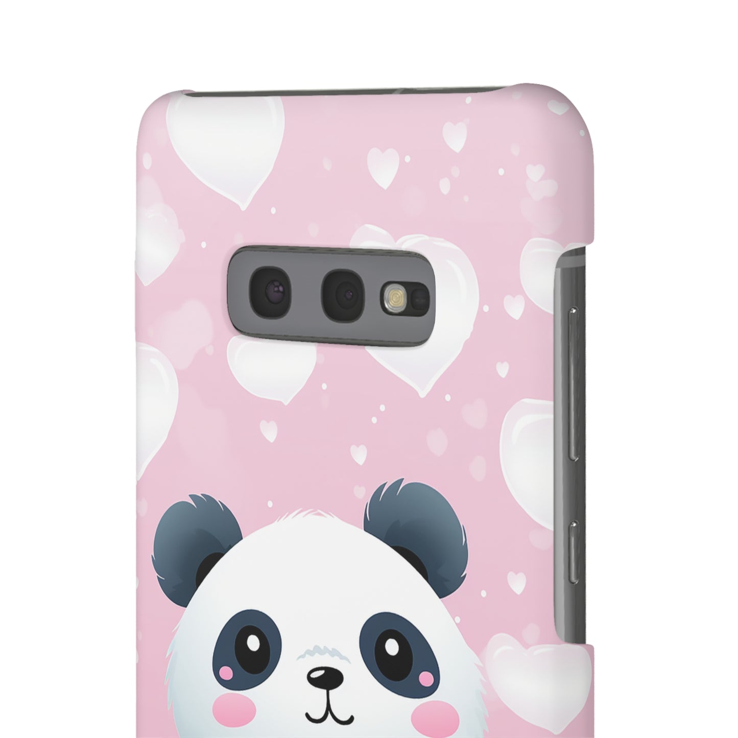 Cute Panda & Hearts Premium Phone Case