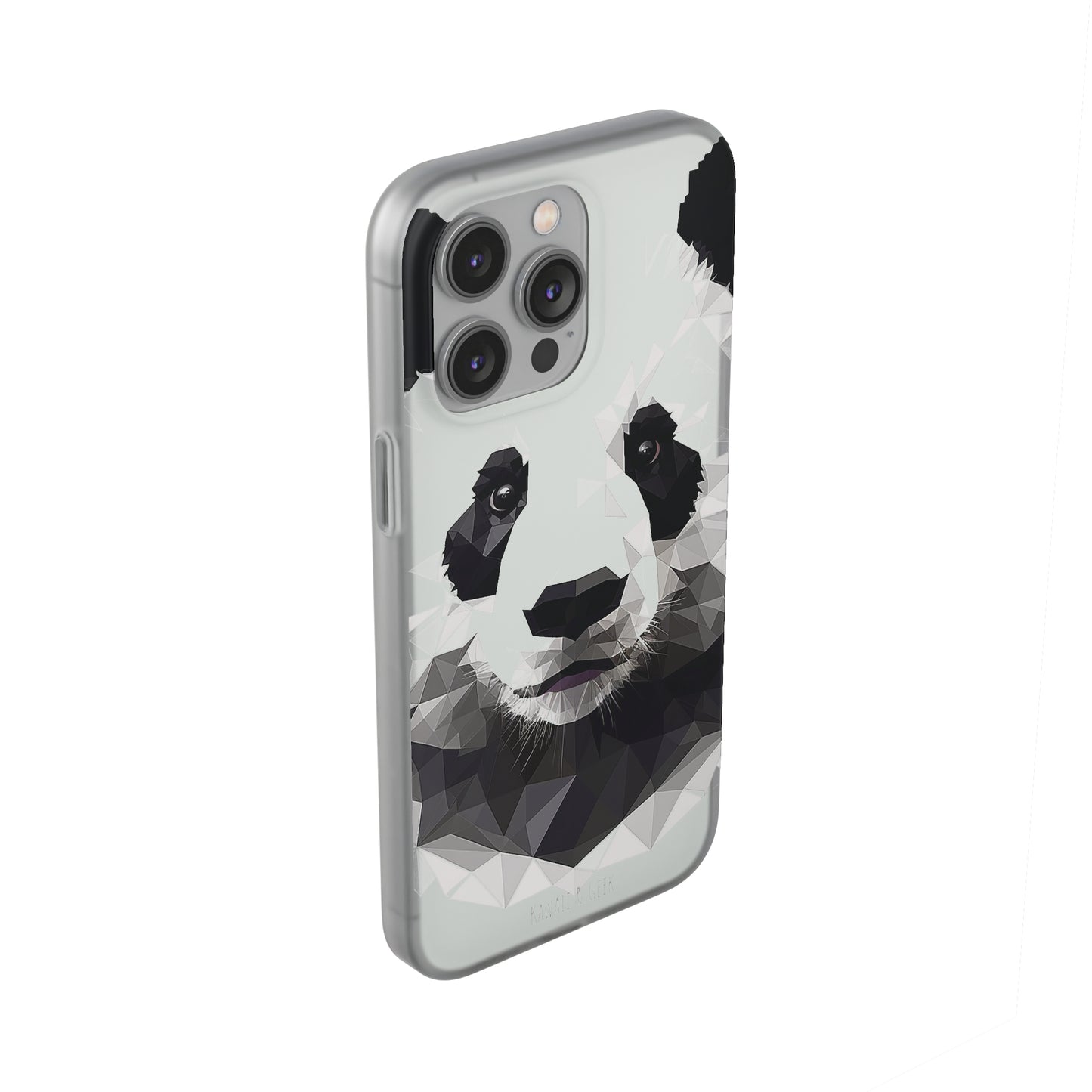 Cute Polygonal Panda Flexi phone Case - Protect Your Phone with Some Unique and Adorable Style