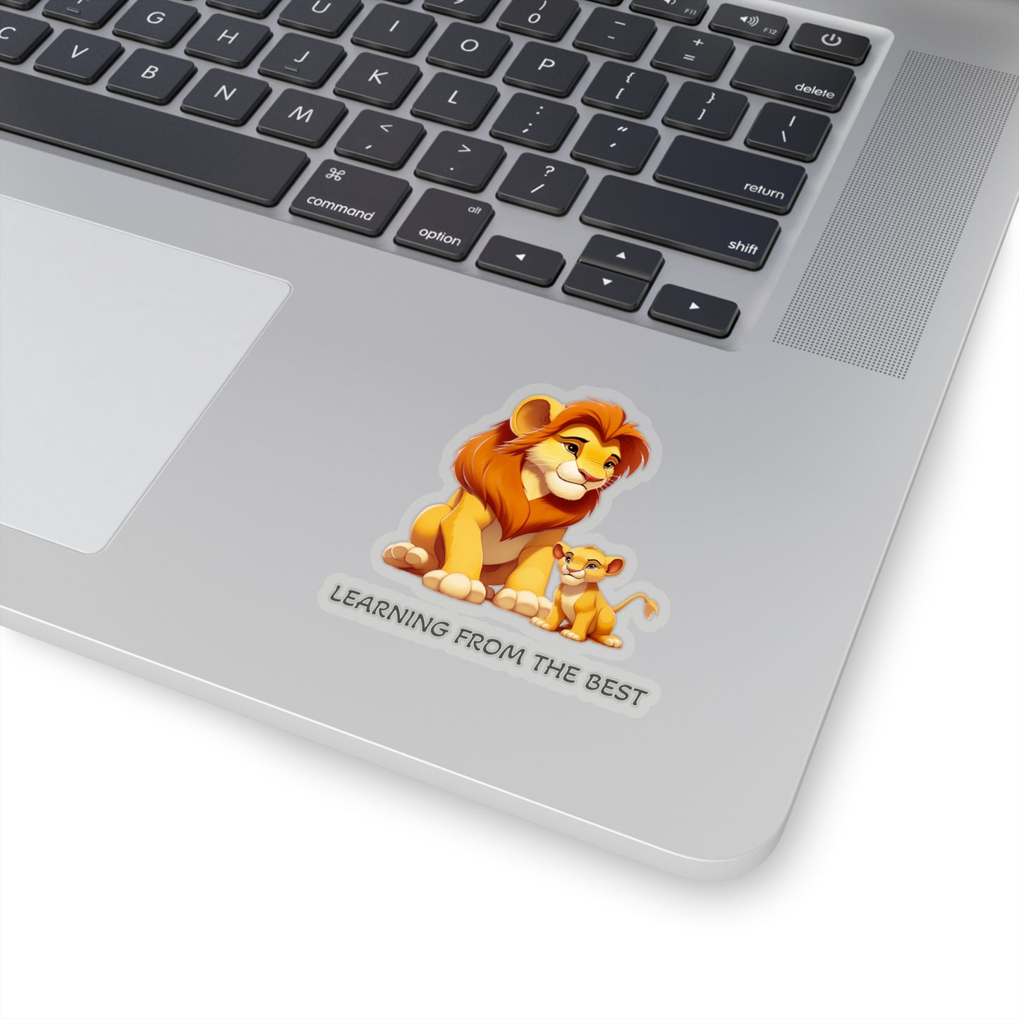 Learning from the Best - Father's Day Sticker - Celebrate the Bond with Cute Mufasa and Simba