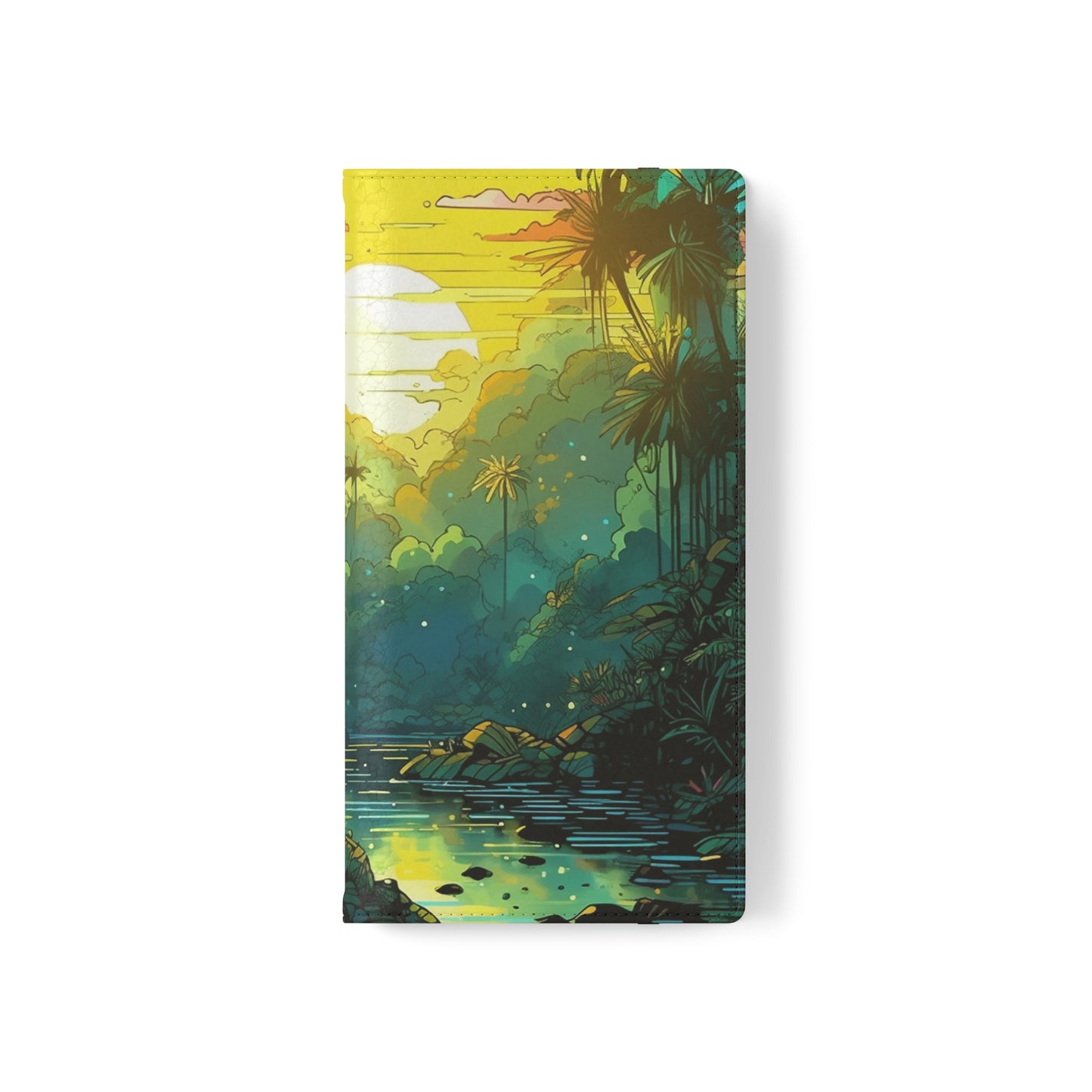 Rainforest at Sunset Flip Phone Case - Capture the Serenity of Nature on Your Device