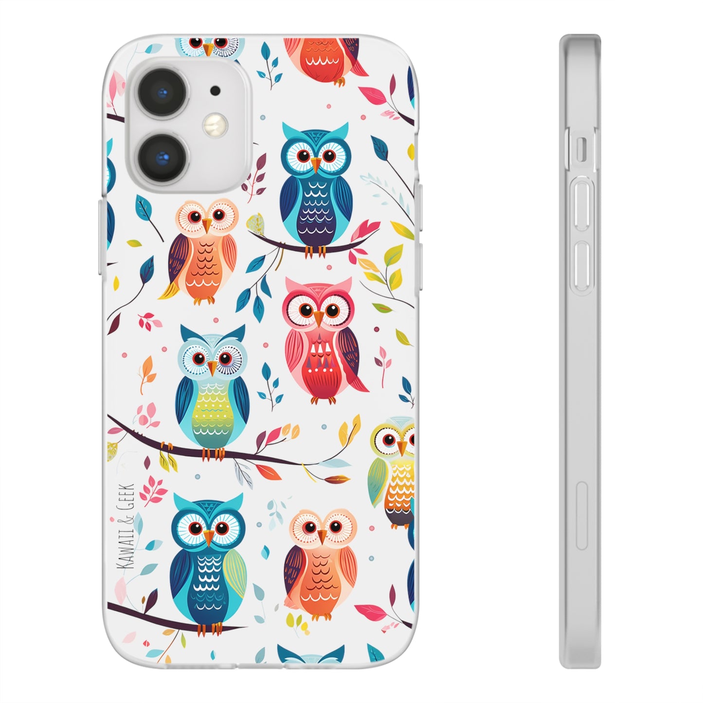 Whimsical Owl Flexi and Transparent Phone Case