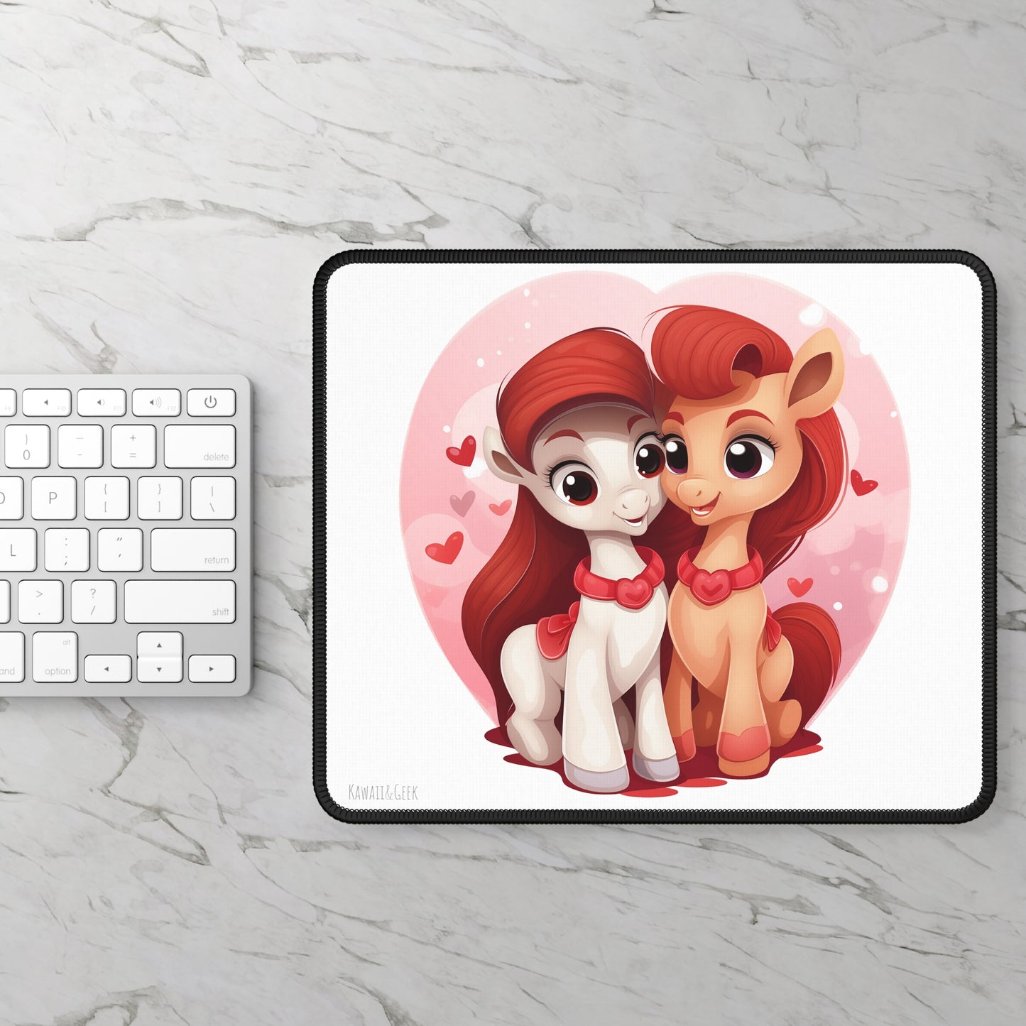 Valentine's My Little Pony-Inspired Gaming Pad - Cute Couple Design