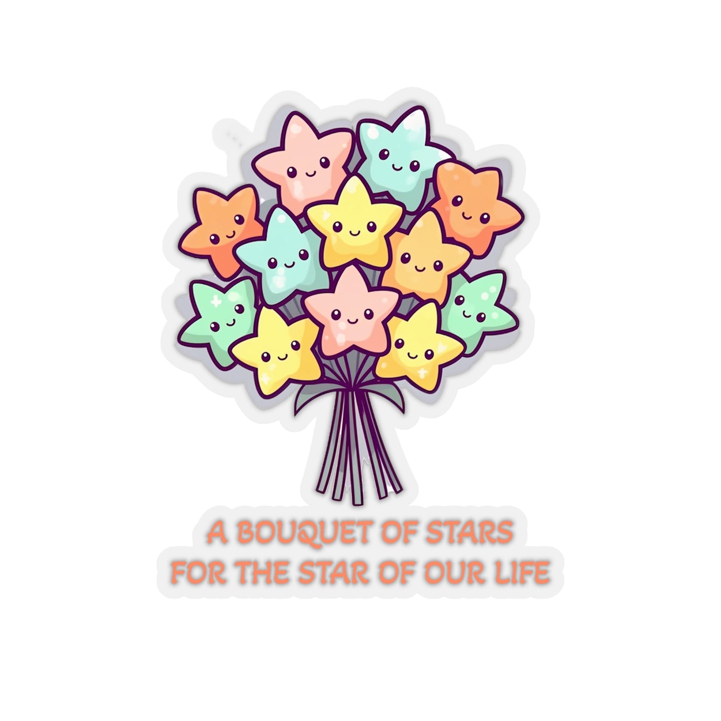 Bouquet of Stars Mother's Day Sticker - Celestial Love for the Star of Our Life