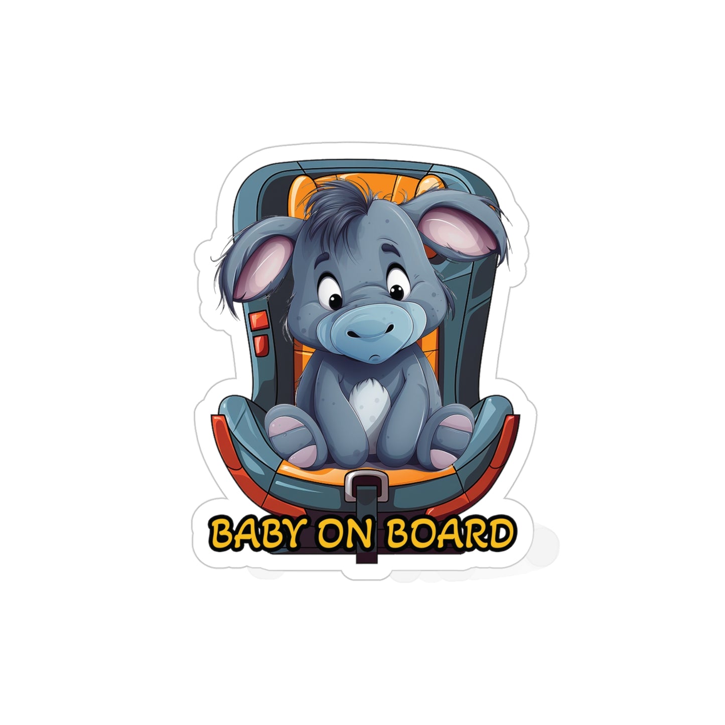 Baby on Board car Sticker - Eeyore - Whimsical Companion Onboard