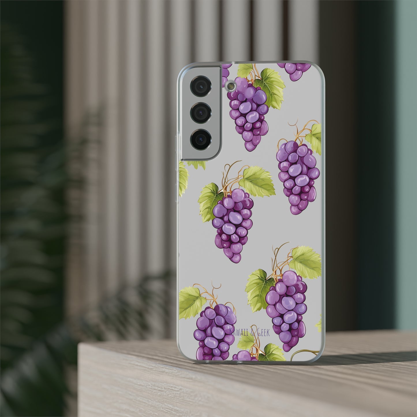 Flexi Grape Delight: Transparent Phone Case