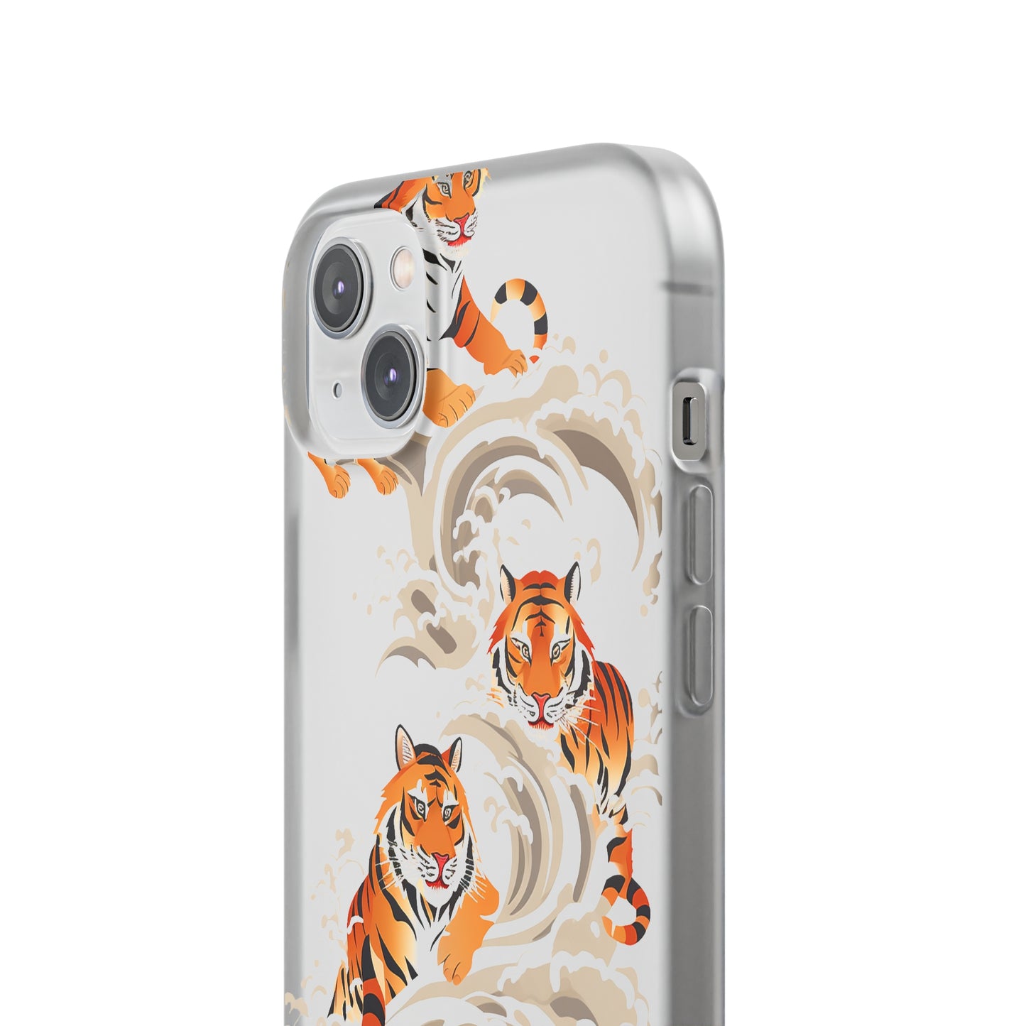 Elegant Chinese Ink Tiger Flexi Phone Case