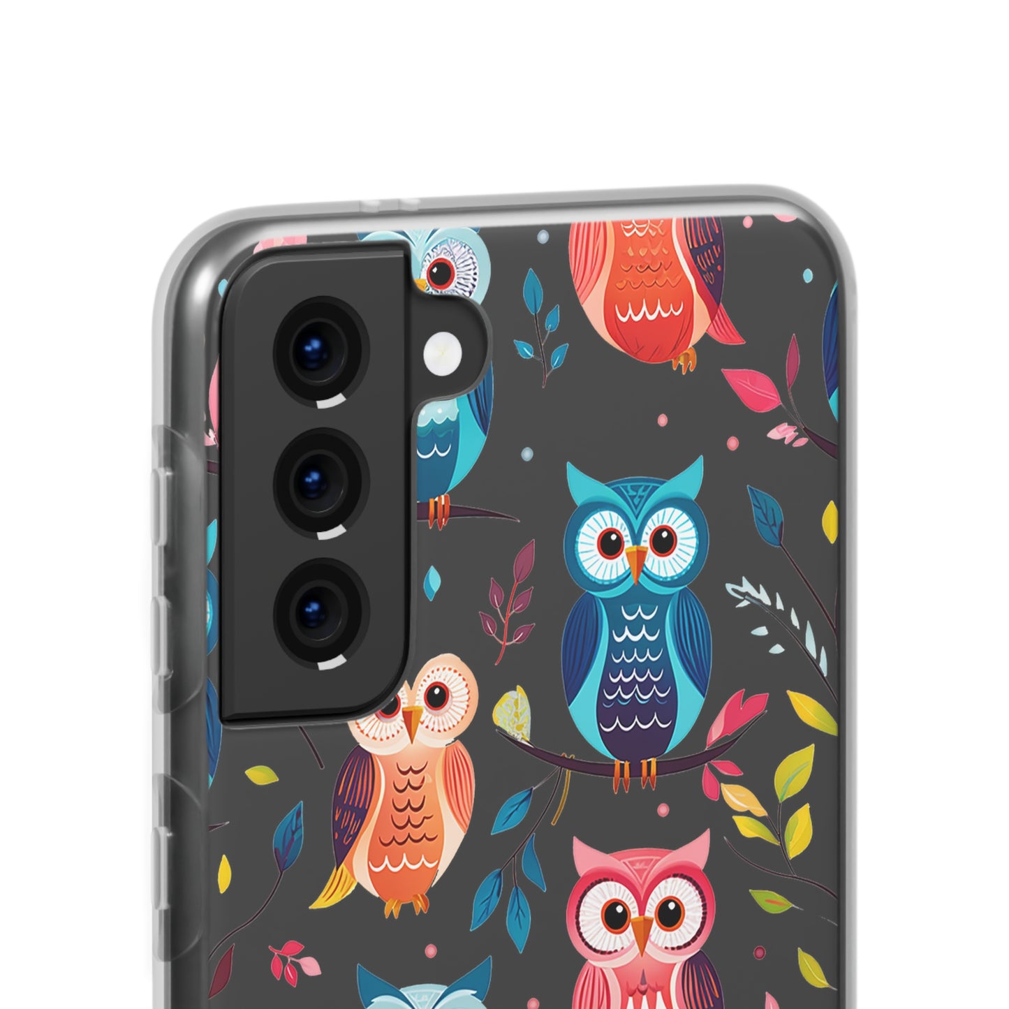 Whimsical Owl Flexi and Transparent Phone Case