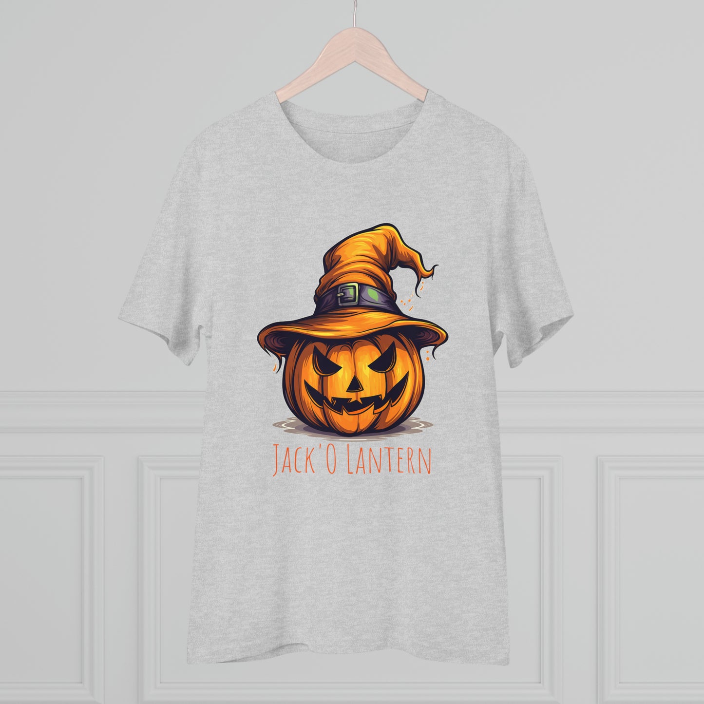 Eco-friendly Jack O Lantern Tee: Funny Pumpkin Halloween Sorcerer Edition