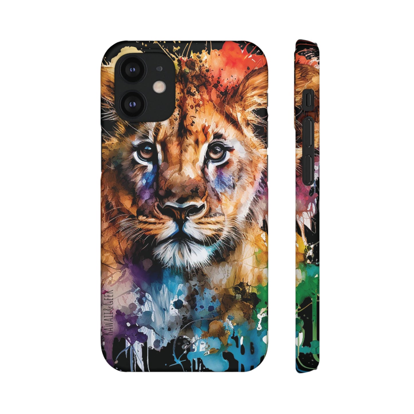 Phone Case Watercolor Lion Cub