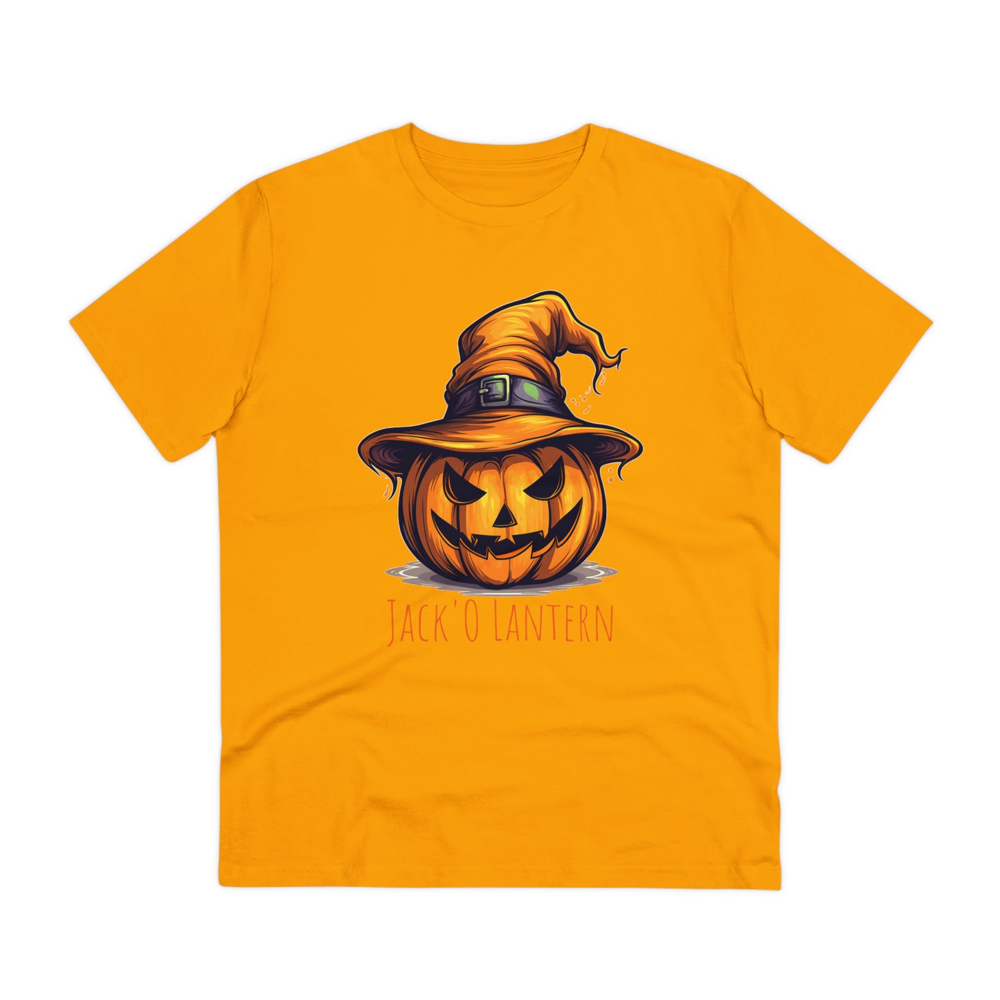 Eco-friendly Jack O Lantern Tee: Funny Pumpkin Halloween Sorcerer Edition