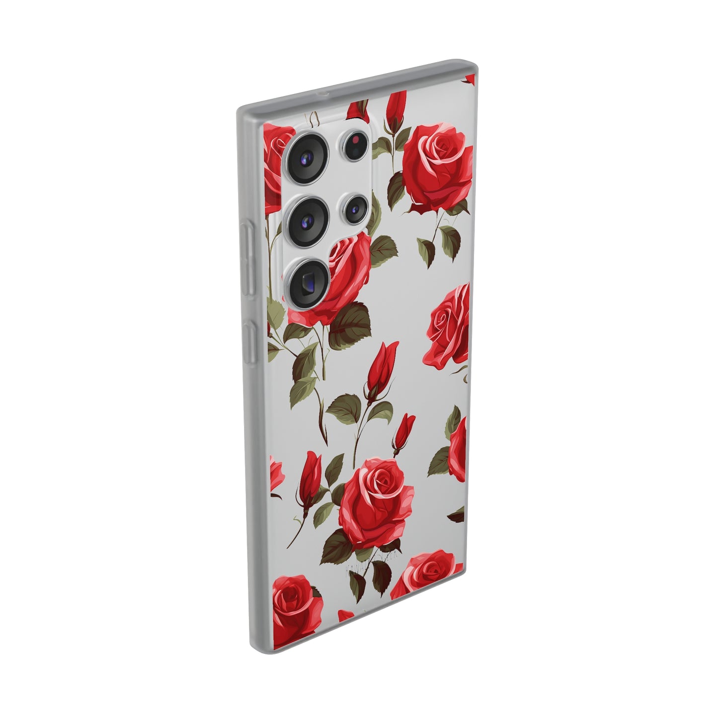 Delicate Rose Flexi Transparent Phone Case