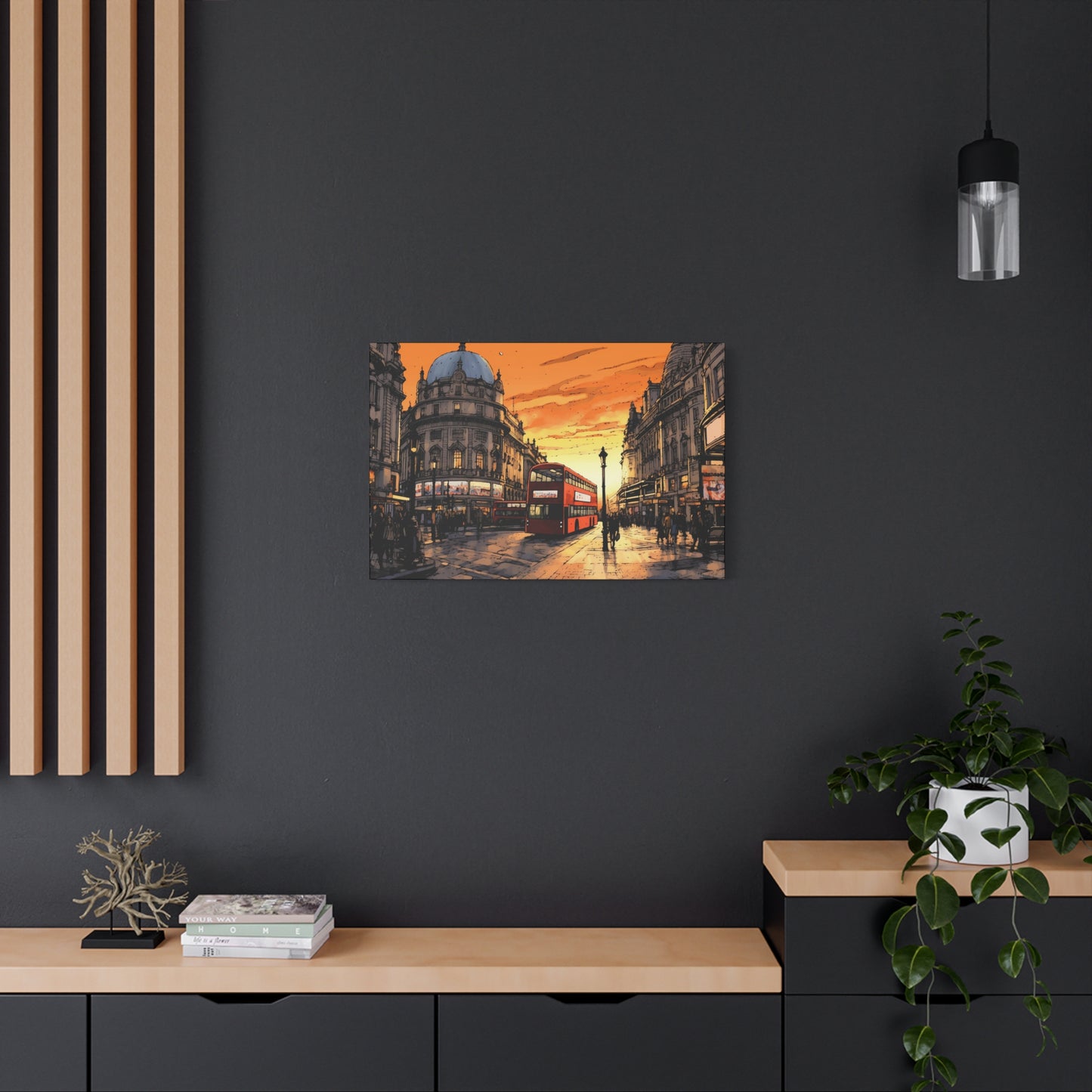 London Sunset Canvas - Immerse Yourself in the Timeless Beauty of the City